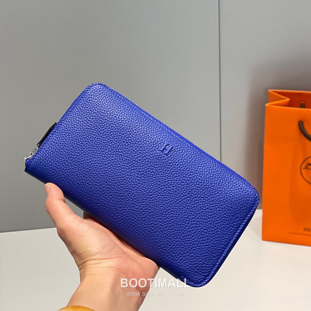 Hermes Togo Leather Electric Blue Long Wallet 에르메스 토고 레더 일렉트릭 블루 장지갑 20cm 4