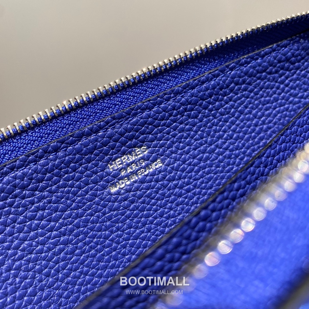 Hermes Togo Leather Electric Blue Long Wallet 에르메스 토고 레더 일렉트릭 블루 장지갑 20cm 7