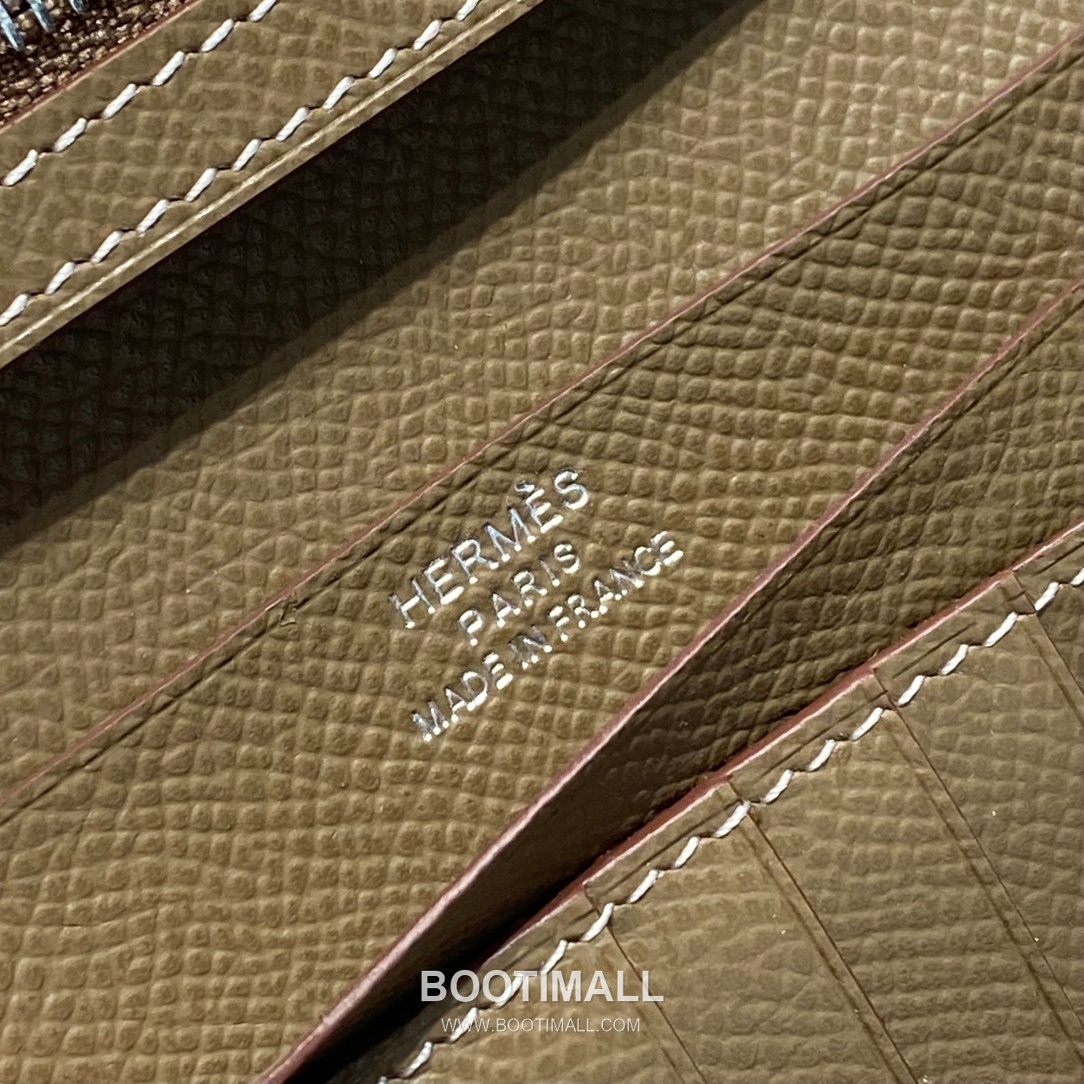 Hermes Epsom Leather Bi-Fold Wallet Elephant Grey 에르메스 엡솜 레더 반지갑 엘리펀트 그레이 7