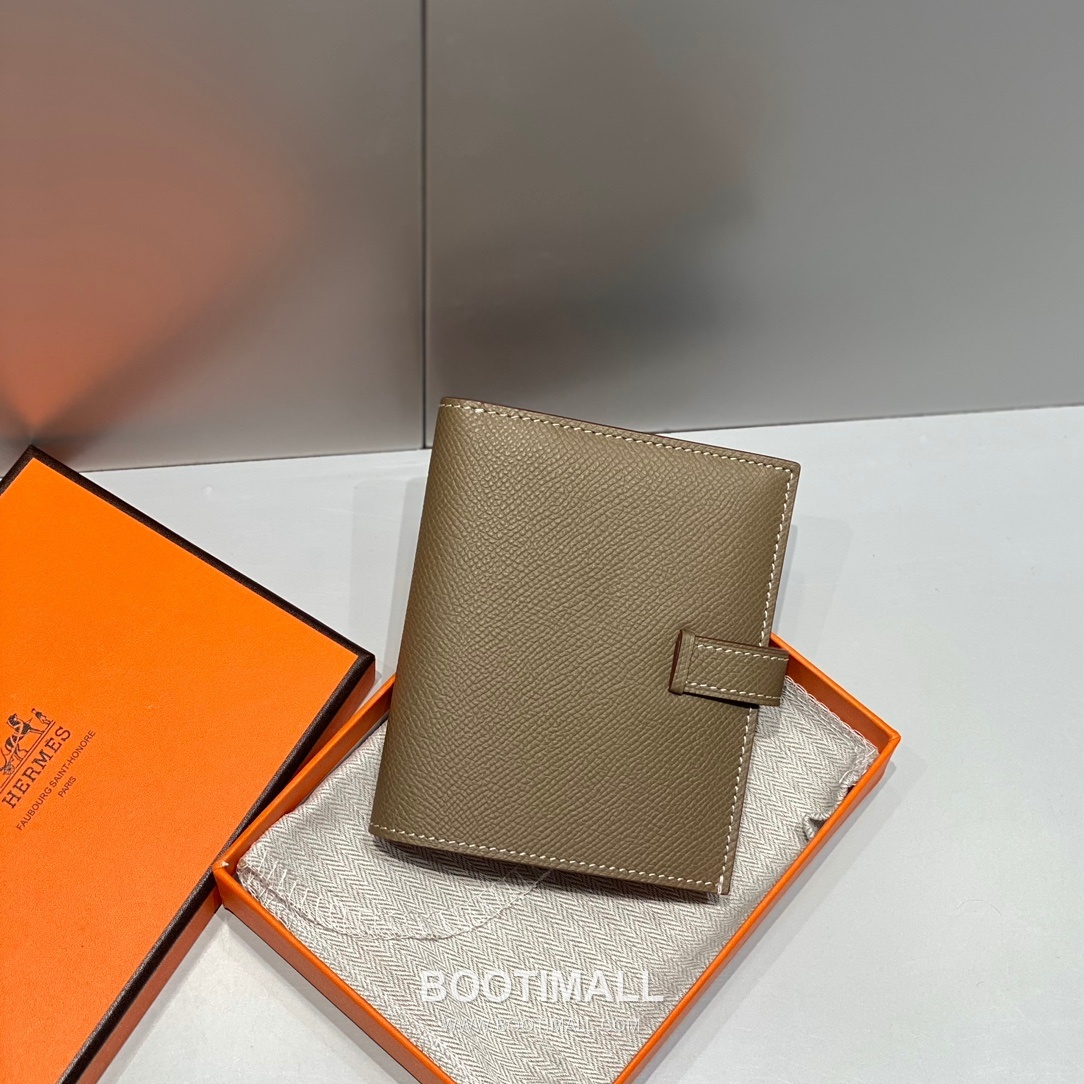 Hermes Epsom Leather Bi-Fold Wallet Elephant Grey 에르메스 엡솜 레더 반지갑 엘리펀트 그레이 3