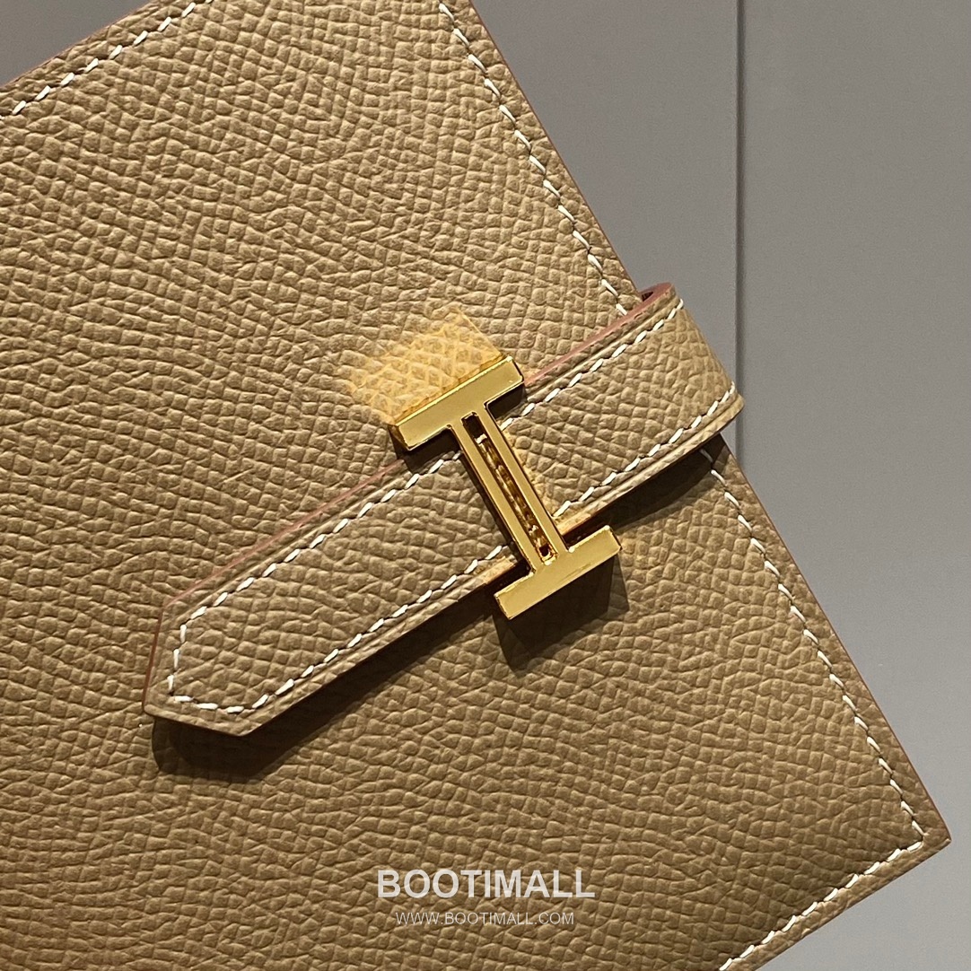 Hermes Epsom Leather Bi-Fold Wallet Elephant Grey 에르메스 엡솜 레더 반지갑 엘리펀트 그레이 7