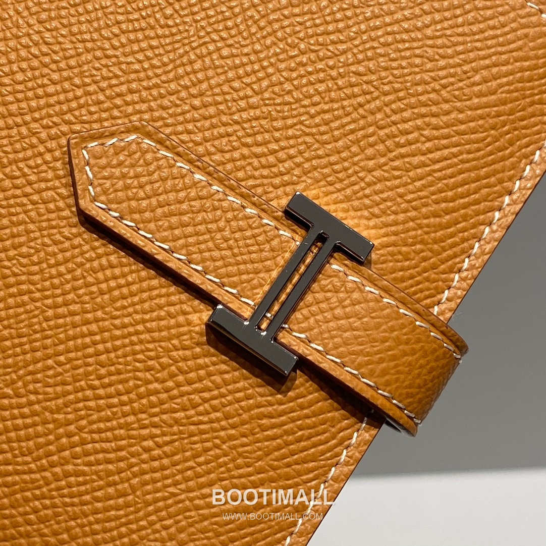 Hermes Epsom Leather Bi-Fold Wallet Elephant Grey 에르메스 엡솜 레더 반지갑 엘리펀트 그레이 7