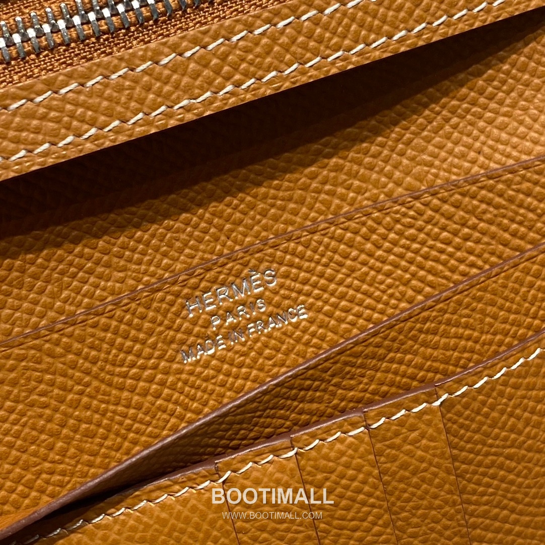 Hermes Epsom Leather Bi-Fold Wallet Elephant Grey 에르메스 엡솜 레더 반지갑 엘리펀트 그레이 8