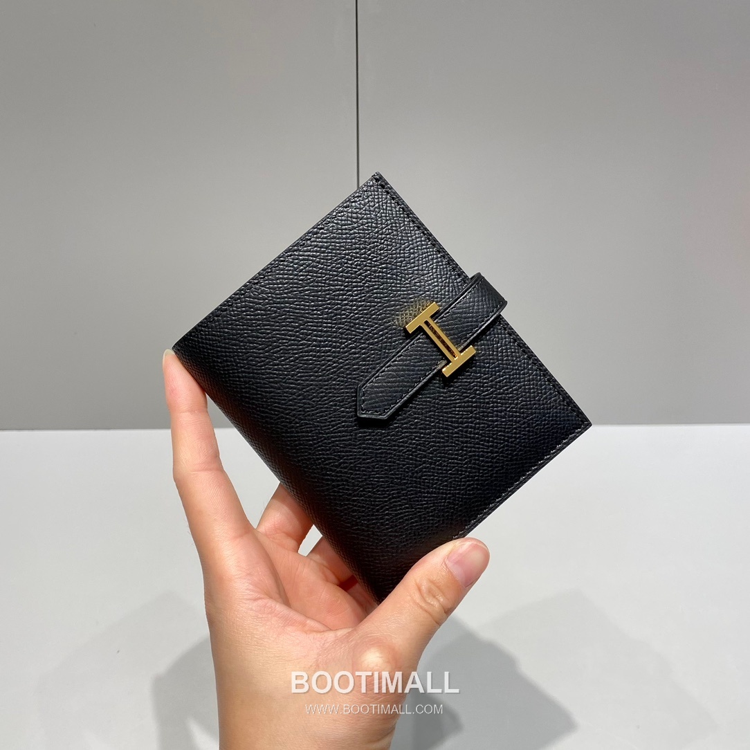 Hermes Epsom Leather Bi-Fold Wallet Elephant Grey 에르메스 엡솜 레더 반지갑 엘리펀트 그레이 1