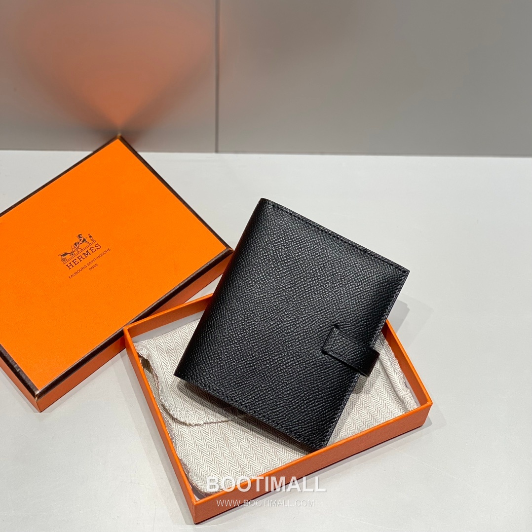 Hermes Epsom Leather Bi-Fold Wallet Elephant Grey 에르메스 엡솜 레더 반지갑 엘리펀트 그레이 3