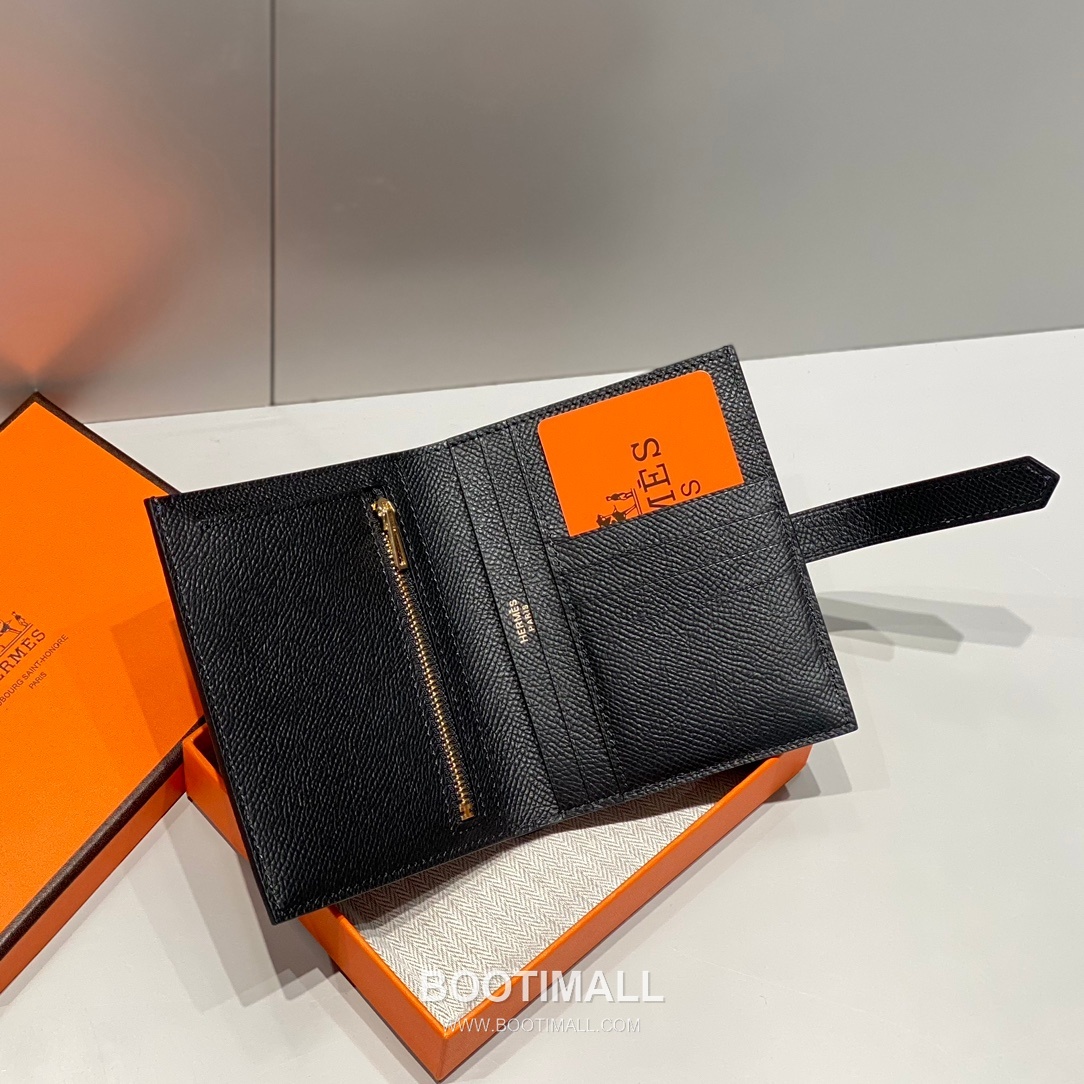 Hermes Epsom Leather Bi-Fold Wallet Elephant Grey 에르메스 엡솜 레더 반지갑 엘리펀트 그레이 4
