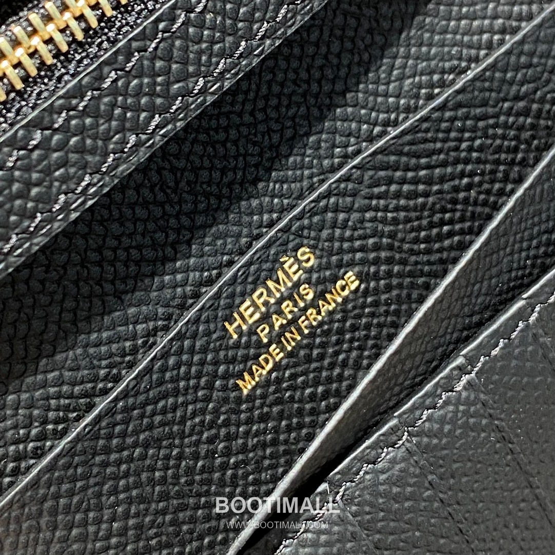 Hermes Epsom Leather Bi-Fold Wallet Elephant Grey 에르메스 엡솜 레더 반지갑 엘리펀트 그레이 8