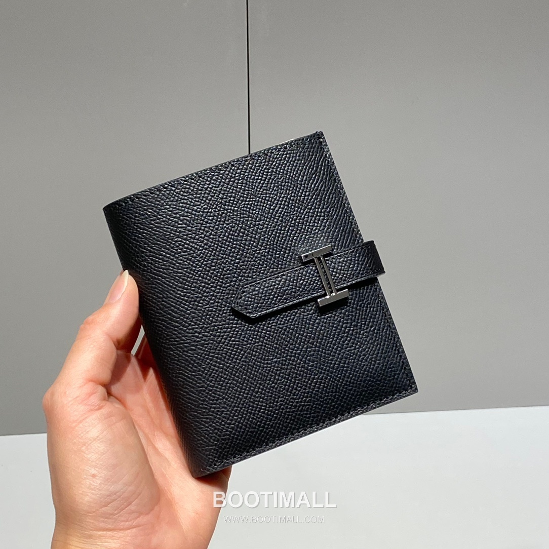 Hermes Epsom Leather Bi-Fold Wallet Elephant Grey 에르메스 엡솜 레더 반지갑 엘리펀트 그레이 4