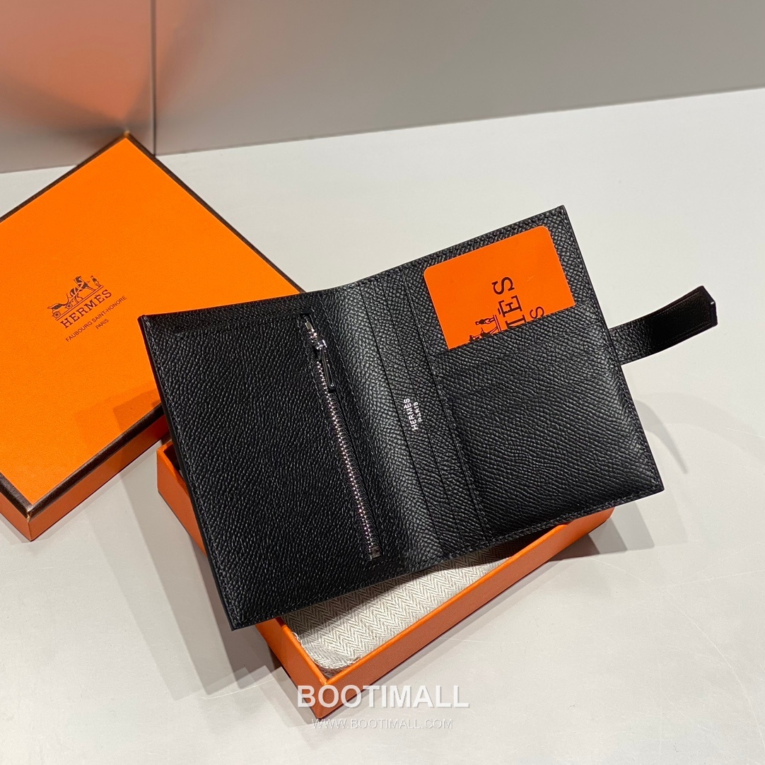 Hermes Epsom Leather Bi-Fold Wallet Elephant Grey 에르메스 엡솜 레더 반지갑 엘리펀트 그레이 7