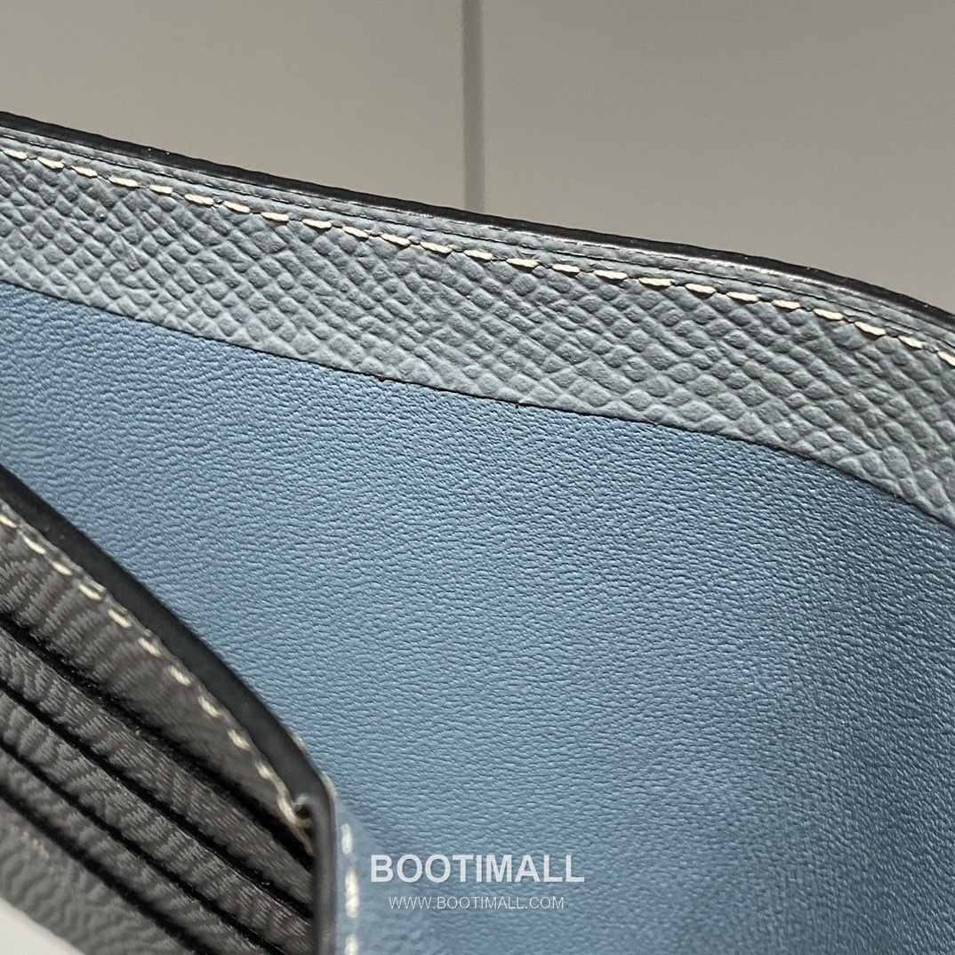 Hermes Epsom Linen Blue Bifold Short Wallet 에르메스 294504 엡솜 린넨 블루 반지갑 10cm 8