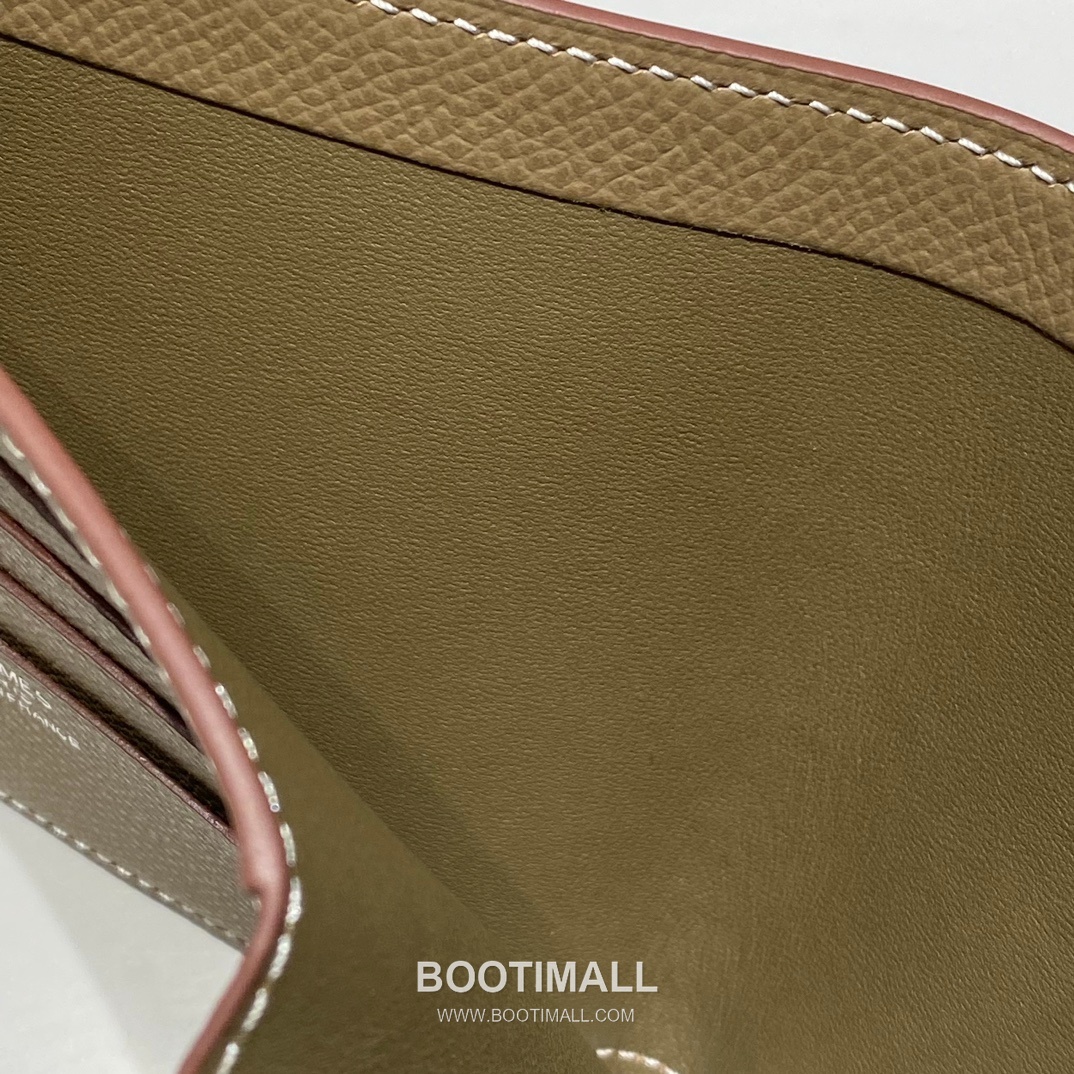 Hermes Epsom Leather Gold Brown Short Wallet 에르메스 엡솜 레더 골드 브라운 반지갑 10cm 8