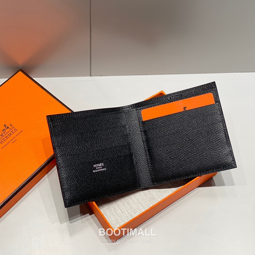 Hermes Epsom Leather Gold Brown Short Wallet 에르메스 엡솜 레더 골드 브라운 반지갑 10cm 3