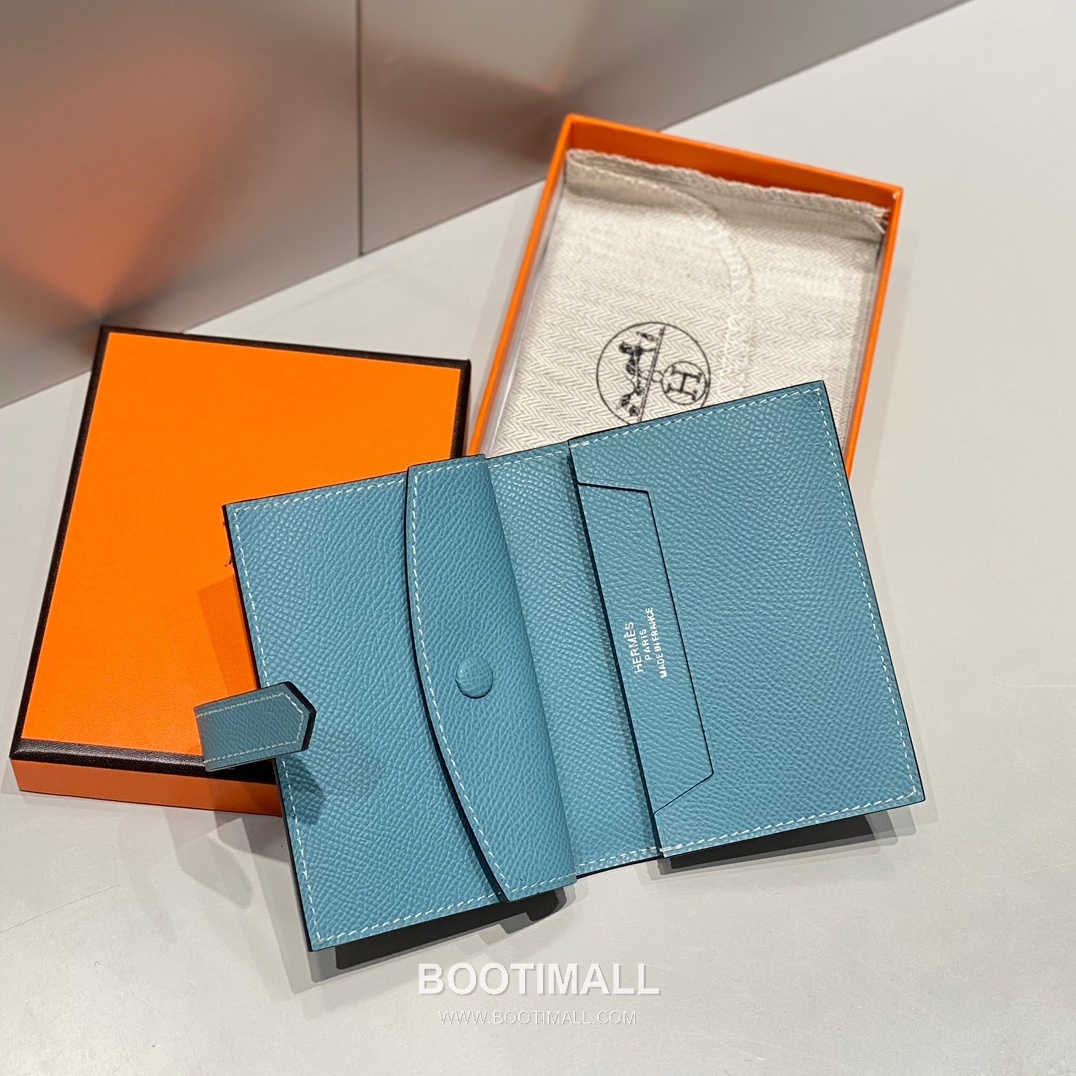 Hermes Epsom Leather Card Holder Denim Blue 에르메스 엡솜 레더 카드 홀더 데님 블루 4