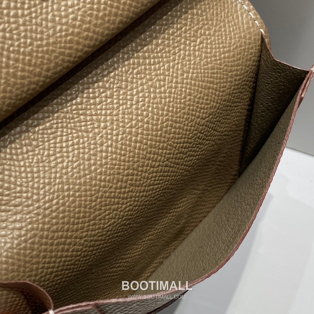 Hermes Epsom Leather Bi-Fold Wallet Gold Brown 에르메스 엡솜 레더 반지갑 골드 브라운 10