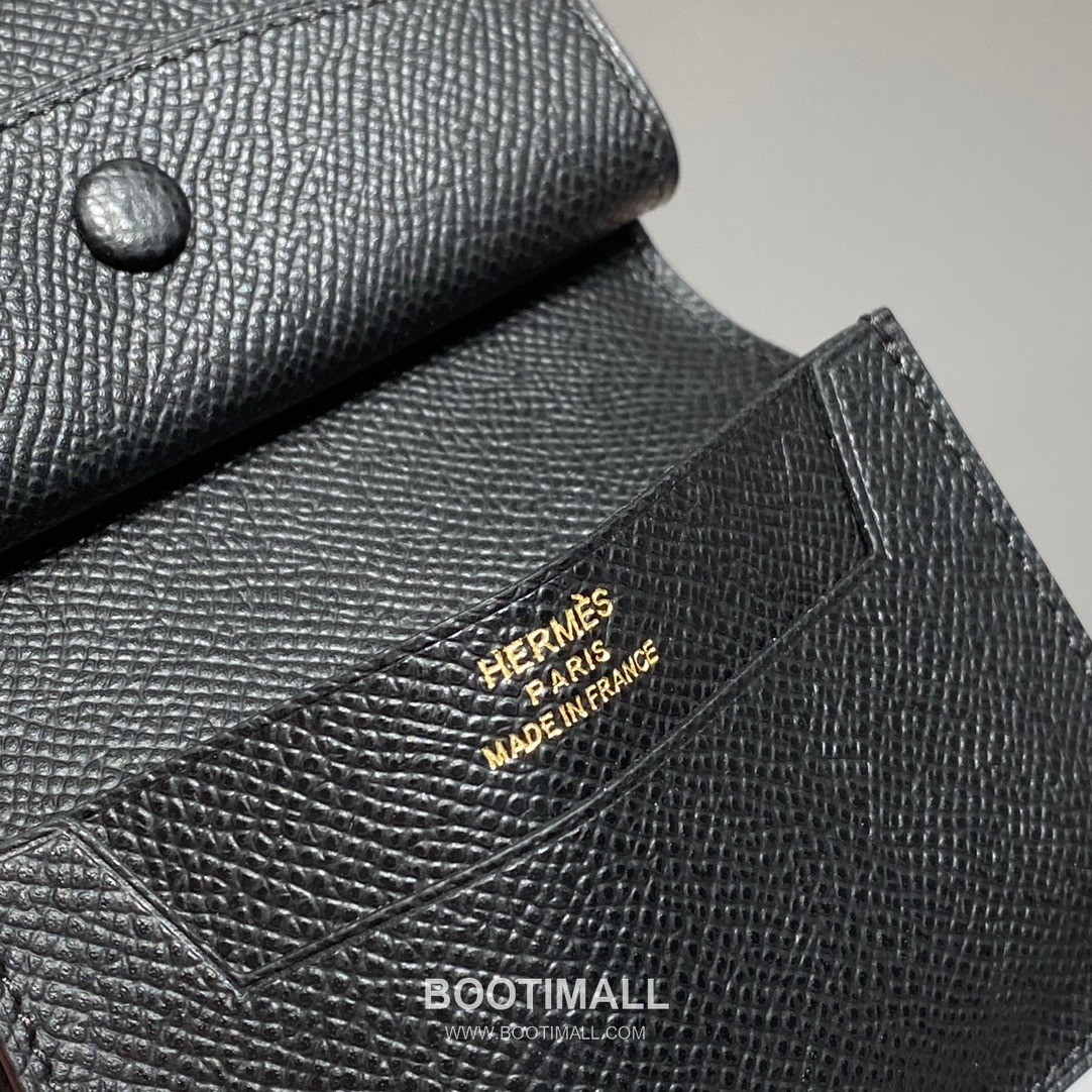 Hermes Epsom Leather Bi-Fold Wallet Gold Brown 에르메스 엡솜 레더 반지갑 골드 브라운 9