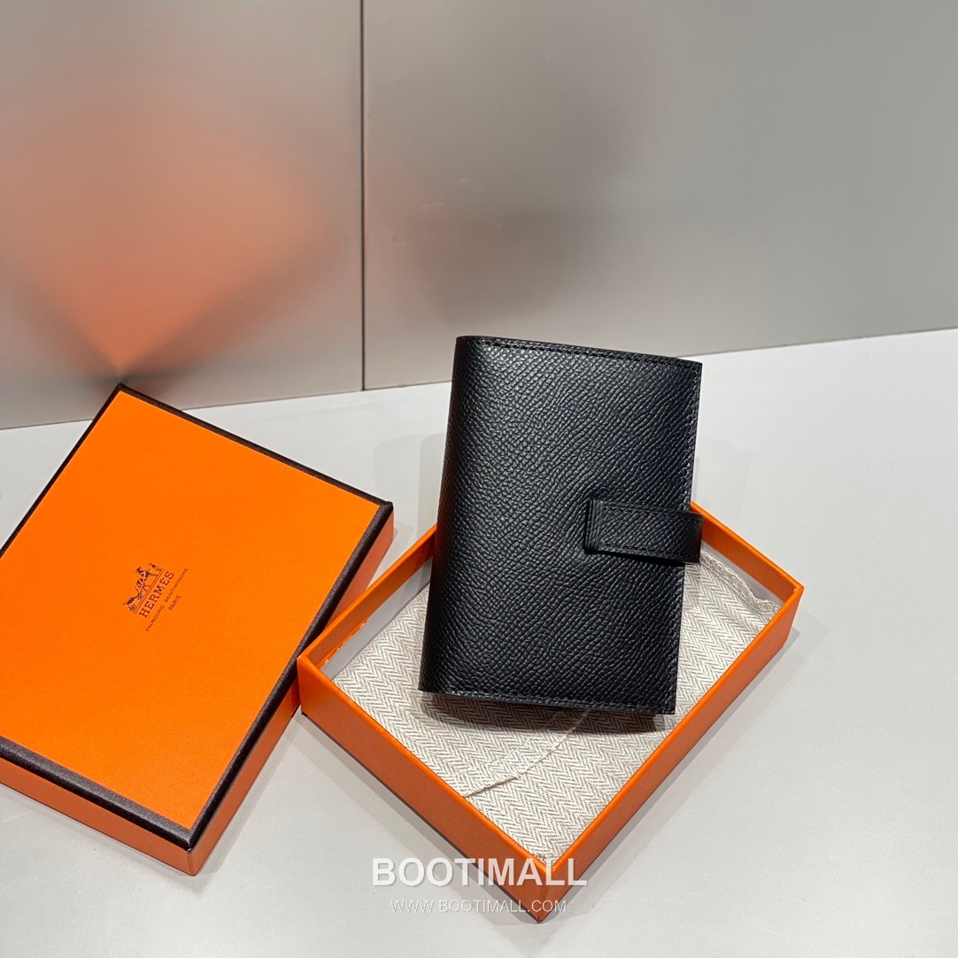 Hermes Epsom Leather Bi-Fold Wallet Gold Brown 에르메스 엡솜 레더 반지갑 골드 브라운 3