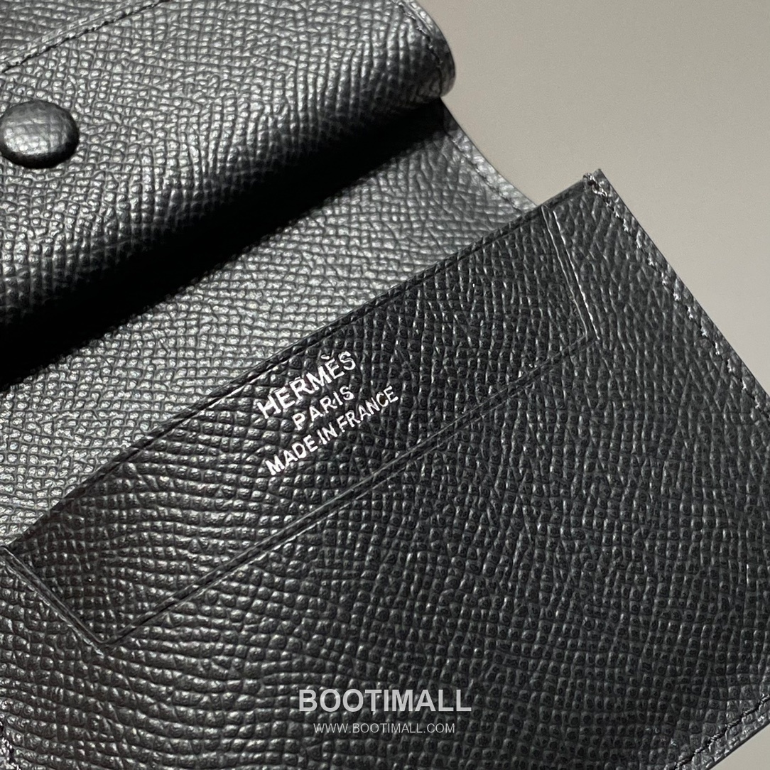 Hermes Epsom Leather Bi-Fold Wallet Gold Brown 에르메스 엡솜 레더 반지갑 골드 브라운 8