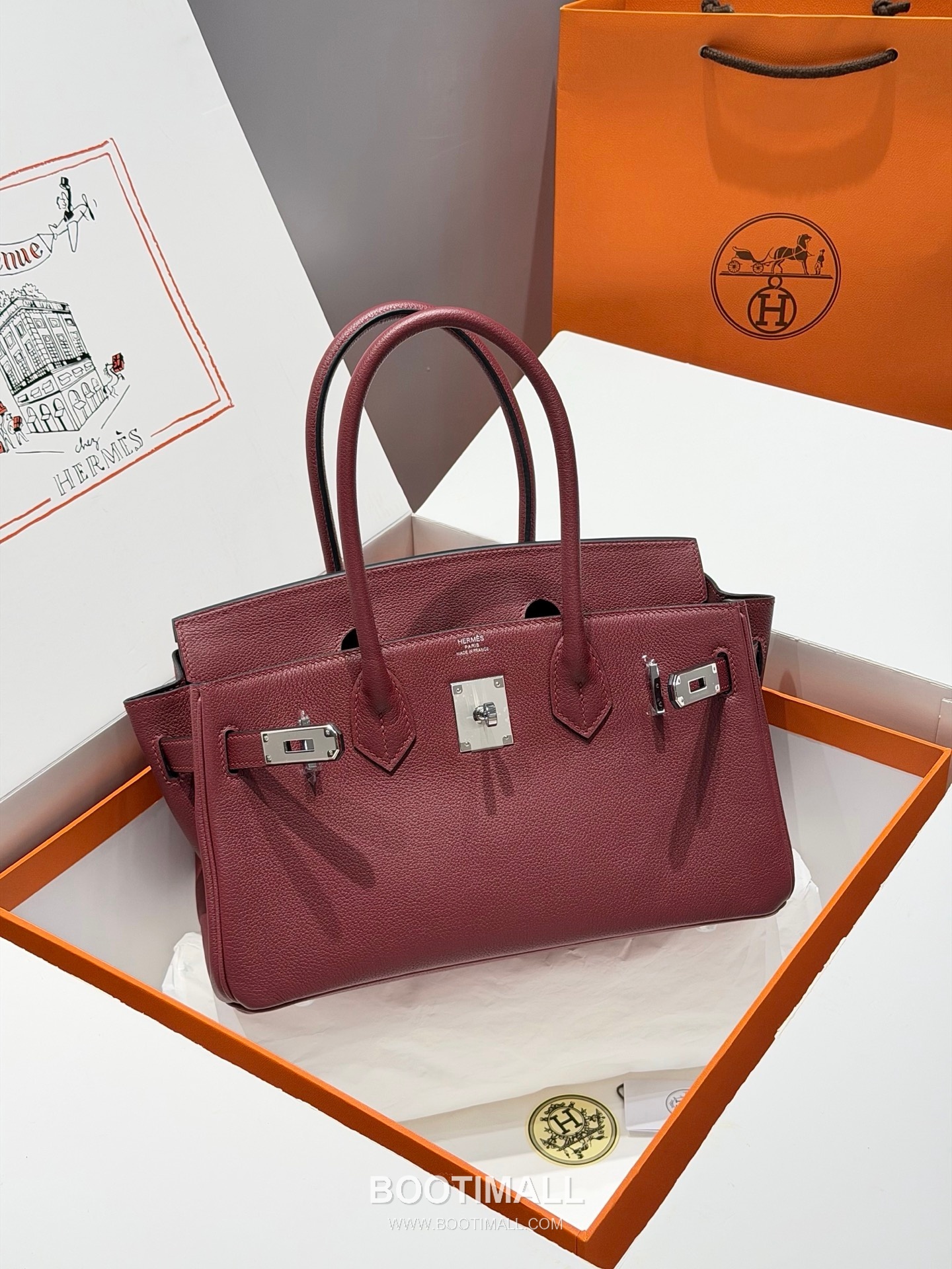 Hermes Saddle Bag Red Calfskin Leather Shoulder Bag 에르메스 새들백 레드 카프스킨 레더 숄더백 25cm 1