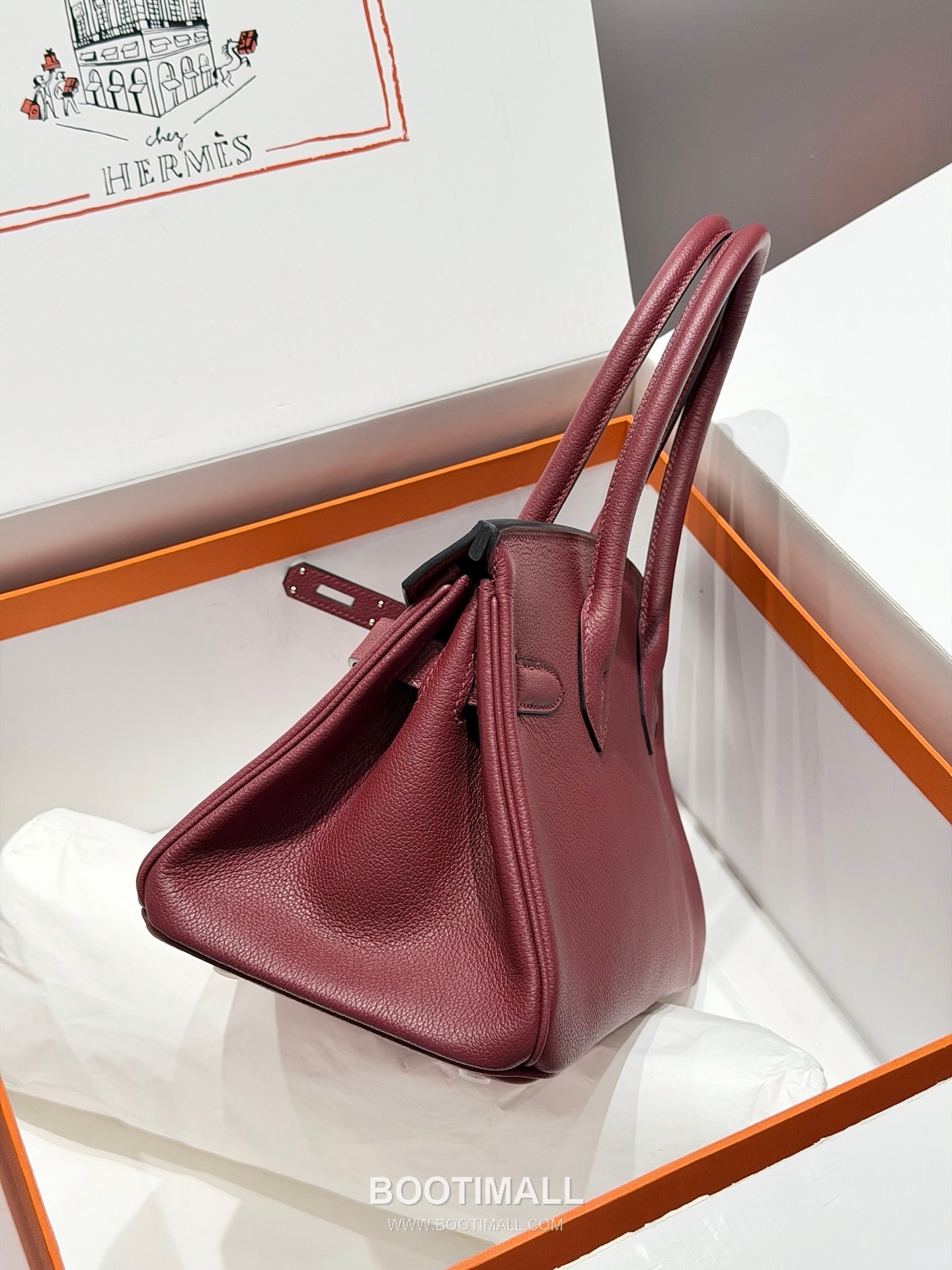 Hermes Saddle Bag Red Calfskin Leather Shoulder Bag 에르메스 새들백 레드 카프스킨 레더 숄더백 25cm 3