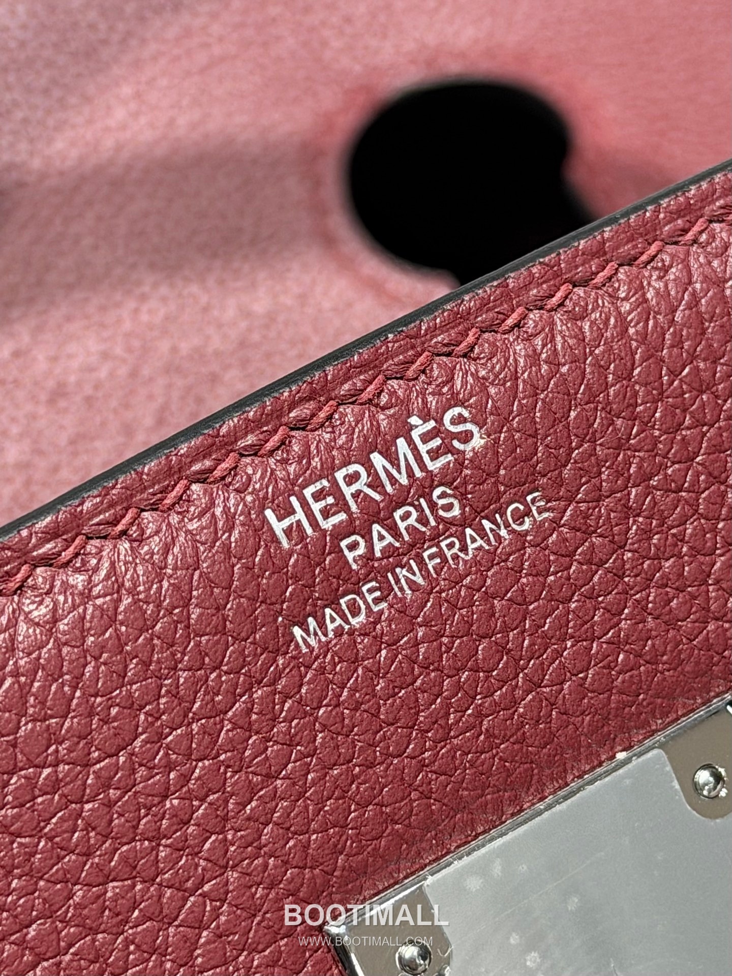 Hermes Saddle Bag Red Calfskin Leather Shoulder Bag 에르메스 새들백 레드 카프스킨 레더 숄더백 25cm 5