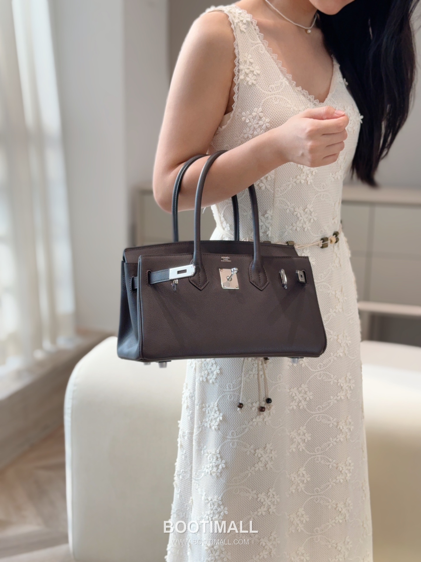 Hermes Garden Party 36 Ebene Mokka Negonda Leather Tote Bag 에르메스 가든파티 36 우드 모카 네공다 레더 토트백 36cm 2