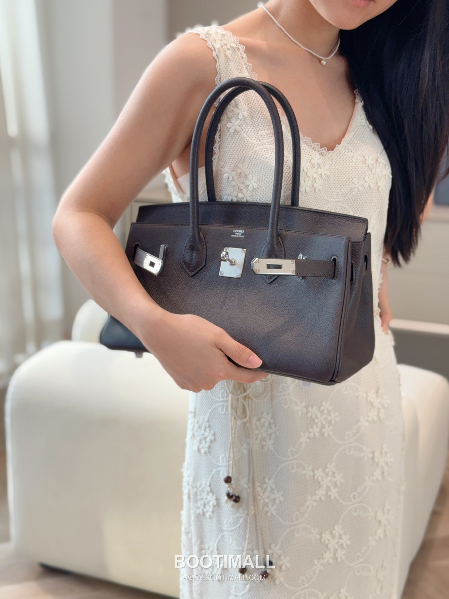 Hermes Garden Party 36 Ebene Mokka Negonda Leather Tote Bag 에르메스 가든파티 36 우드 모카 네공다 레더 토트백 36cm 3