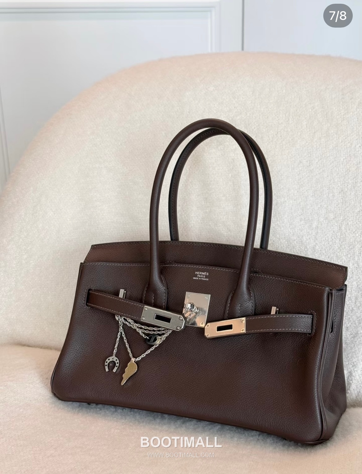 Hermes Garden Party 36 Ebene Mokka Negonda Leather Tote Bag 에르메스 가든파티 36 우드 모카 네공다 레더 토트백 36cm 9