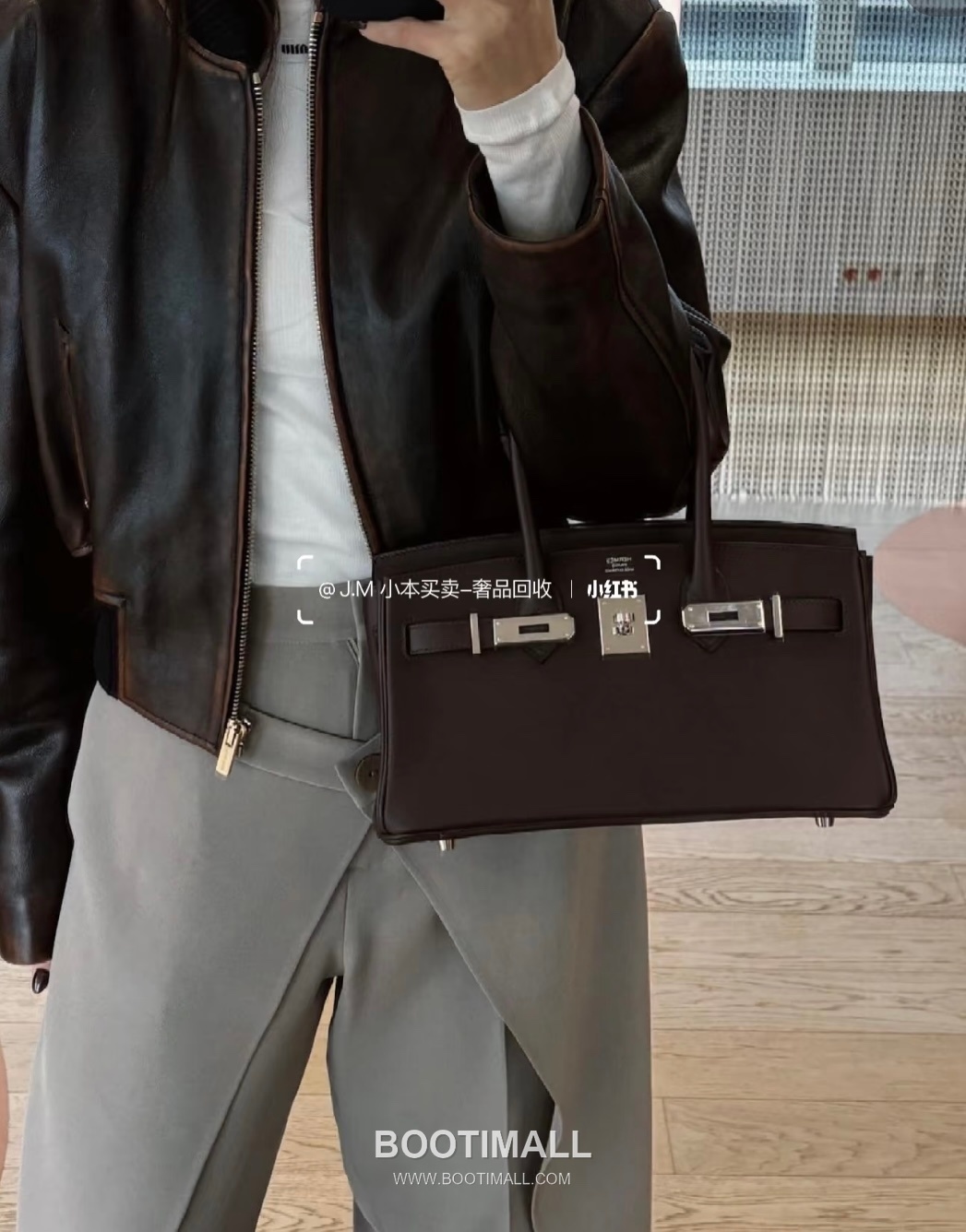 Hermes Garden Party 36 Ebene Mokka Negonda Leather Tote Bag 에르메스 가든파티 36 우드 모카 네공다 레더 토트백 36cm 13