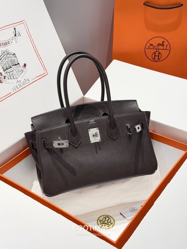 Hermes Garden Party 36 Ebene Mokka Negonda Leather Tote Bag 에르메스 가든파티 36 우드 모카 네공다 레더 토트백 36cm 18