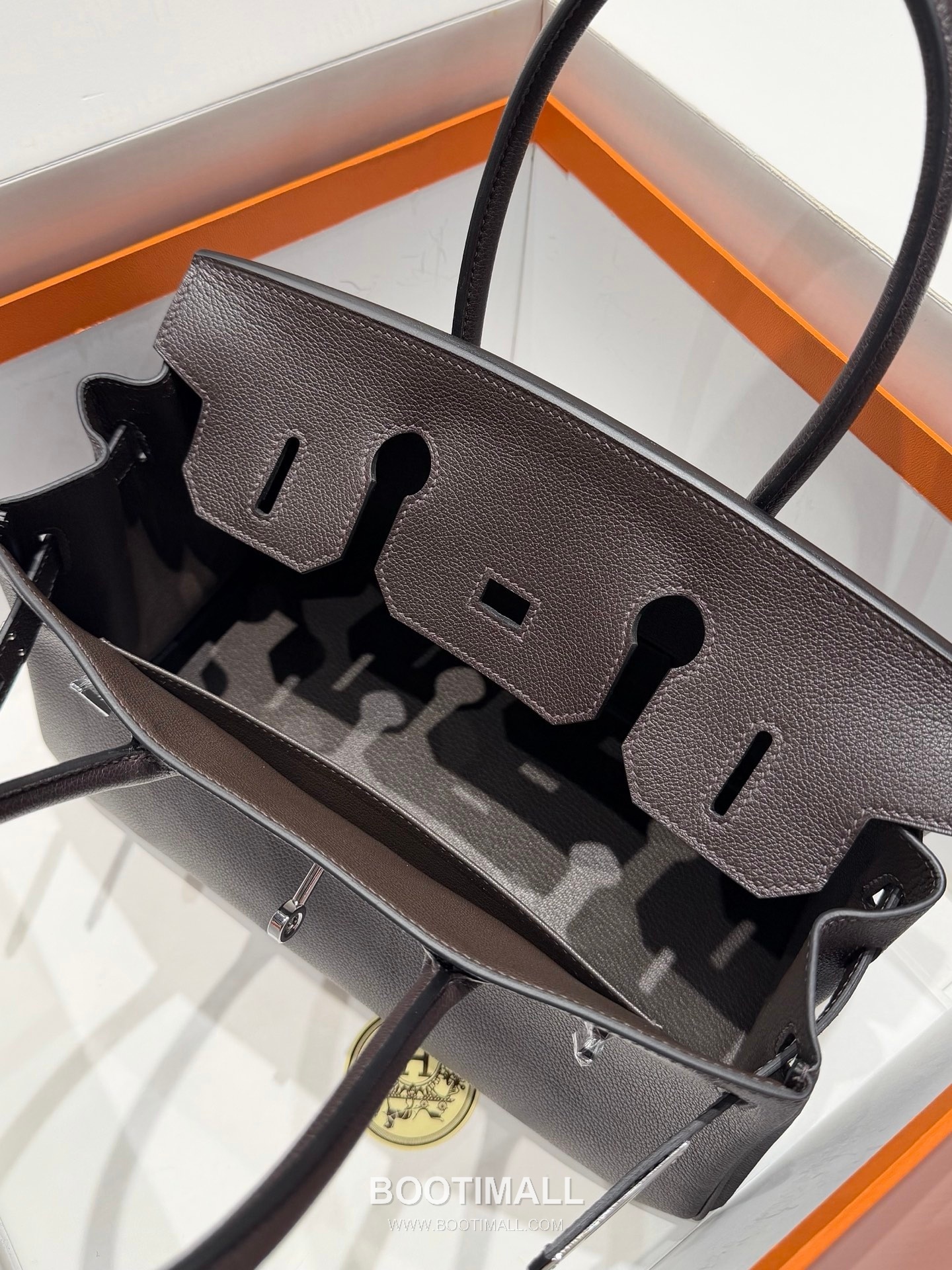 Hermes Garden Party 36 Ebene Mokka Negonda Leather Tote Bag 에르메스 가든파티 36 우드 모카 네공다 레더 토트백 36cm 26