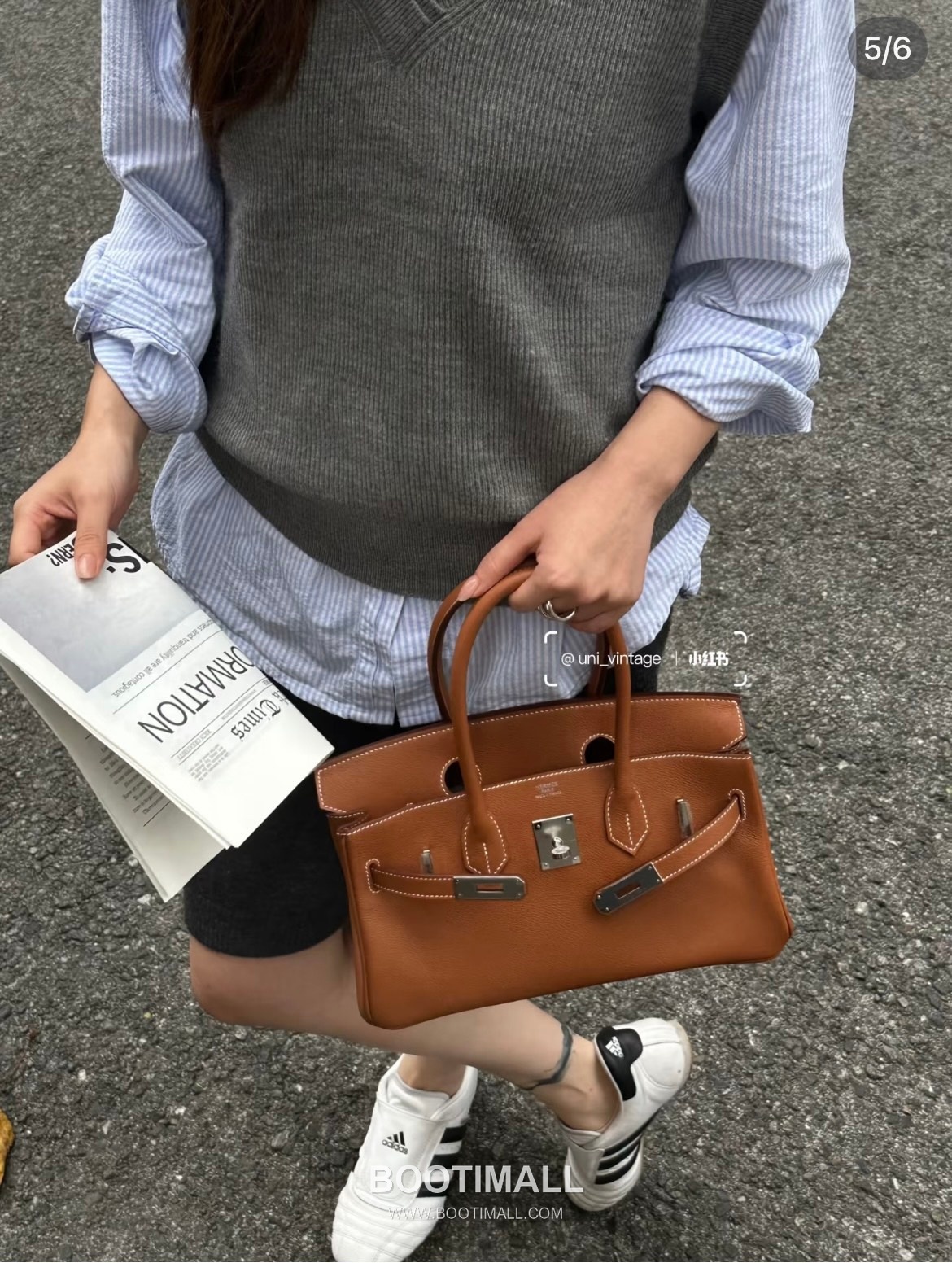 Hermes Shoulder Birkin 29 Gold Evergrain Leather Shoulder Bag 에르메스 숄더 버킨 29 골드 에버그레인 레더 숄더백 29cm 5