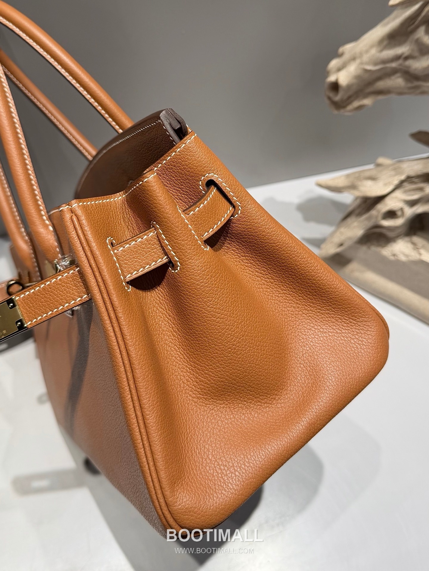 Hermes Shoulder Birkin 29 Gold Evergrain Leather Shoulder Bag 에르메스 숄더 버킨 29 골드 에버그레인 레더 숄더백 29cm 20