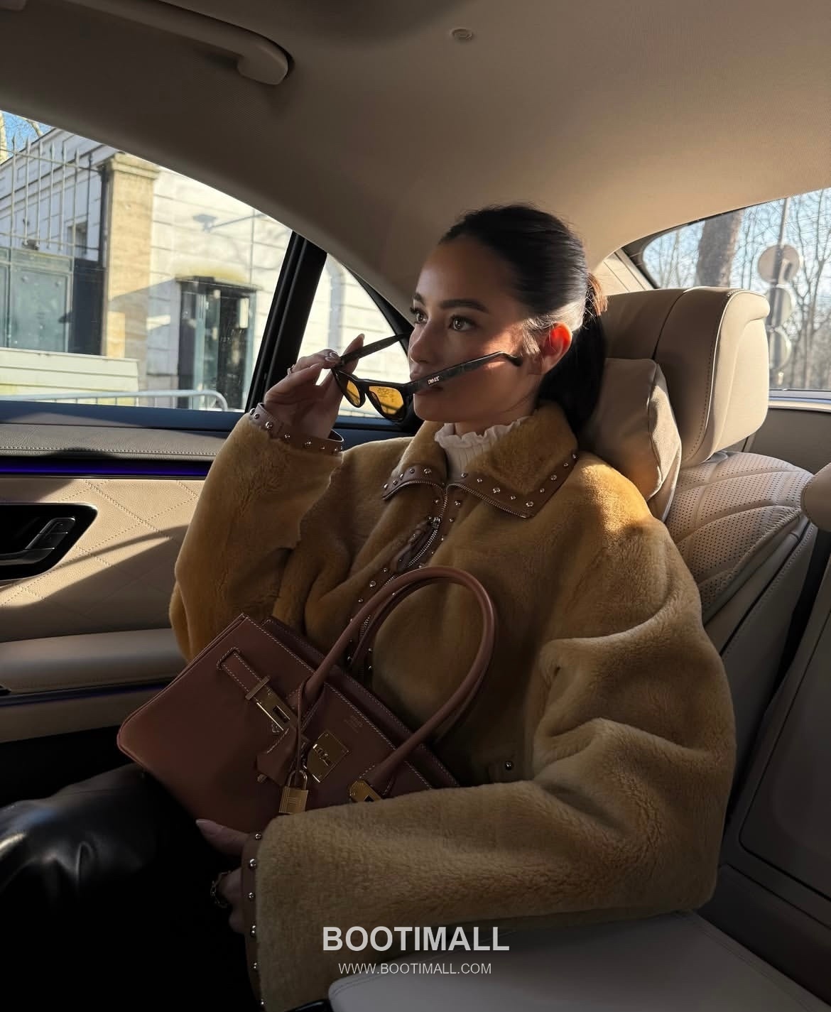 Hermes Shoulder Birkin 29 Gold Evergrain Leather Shoulder Bag 에르메스 숄더 버킨 29 골드 에버그레인 레더 숄더백 29cm 29