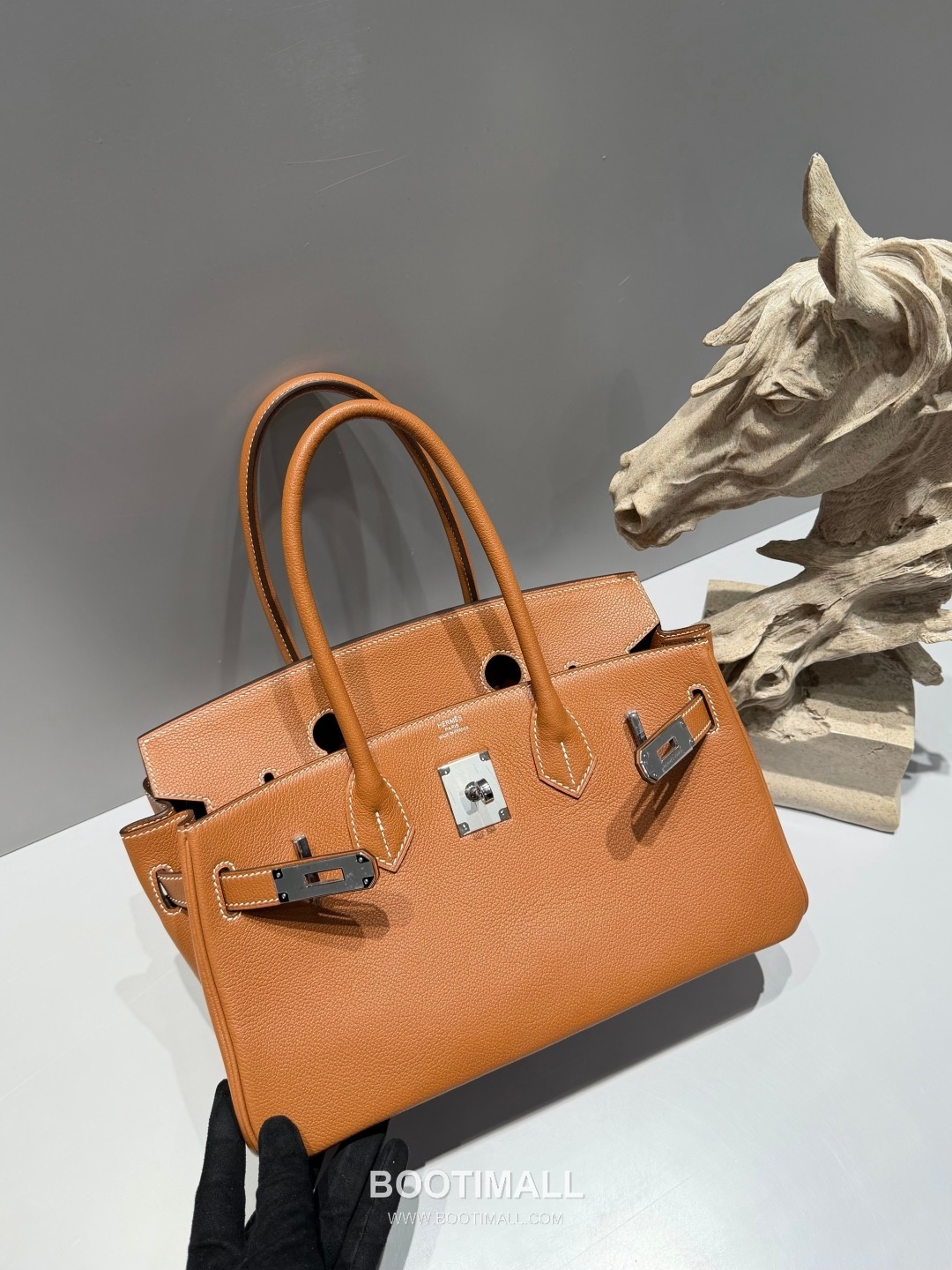 Hermes Shoulder Birkin 29 Gold Evercolor Leather Shoulder Bag 에르메스 숄더 버킨 29 골드 에버컬러 레더 숄더백 29cm 3
