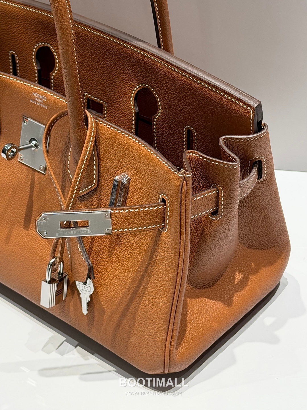 Hermes Shoulder Birkin 29 Gold Evercolor Leather Shoulder Bag 에르메스 숄더 버킨 29 골드 에버컬러 레더 숄더백 29cm 7