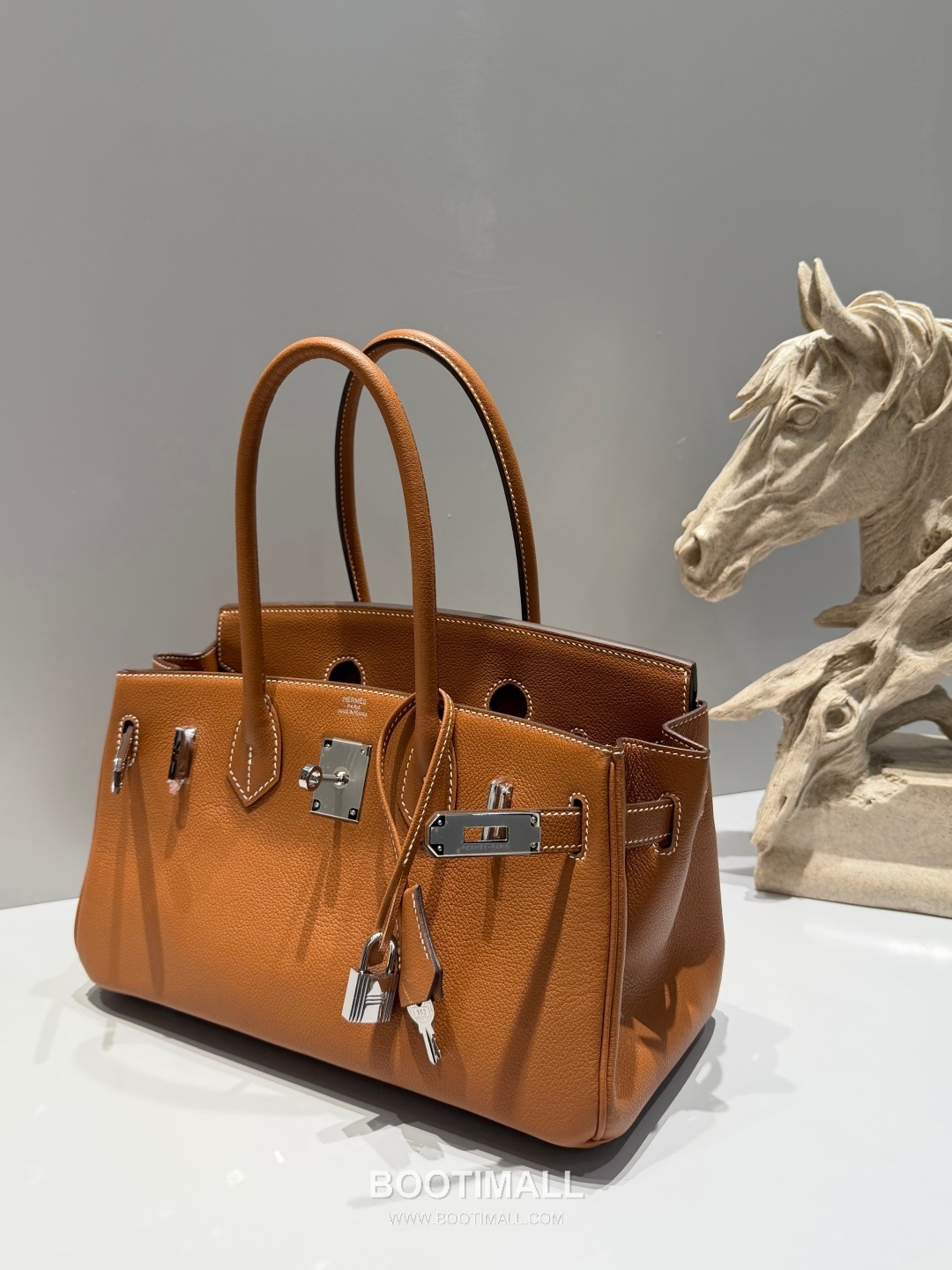 Hermes Shoulder Birkin 29 Gold Evercolor Leather Shoulder Bag 에르메스 숄더 버킨 29 골드 에버컬러 레더 숄더백 29cm 11