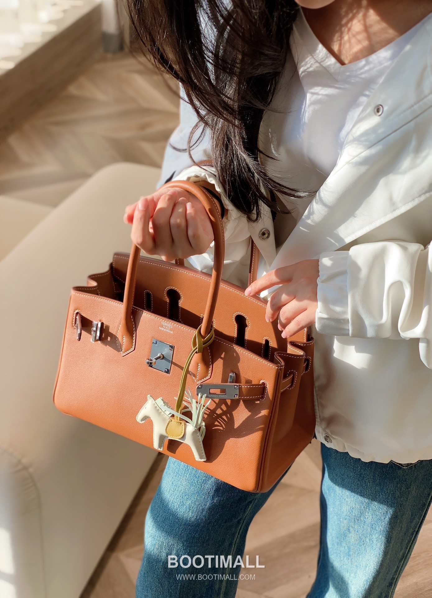 Hermes Shoulder Birkin 29 Gold Evercolor Leather Shoulder Bag 에르메스 숄더 버킨 29 골드 에버컬러 레더 숄더백 29cm 15