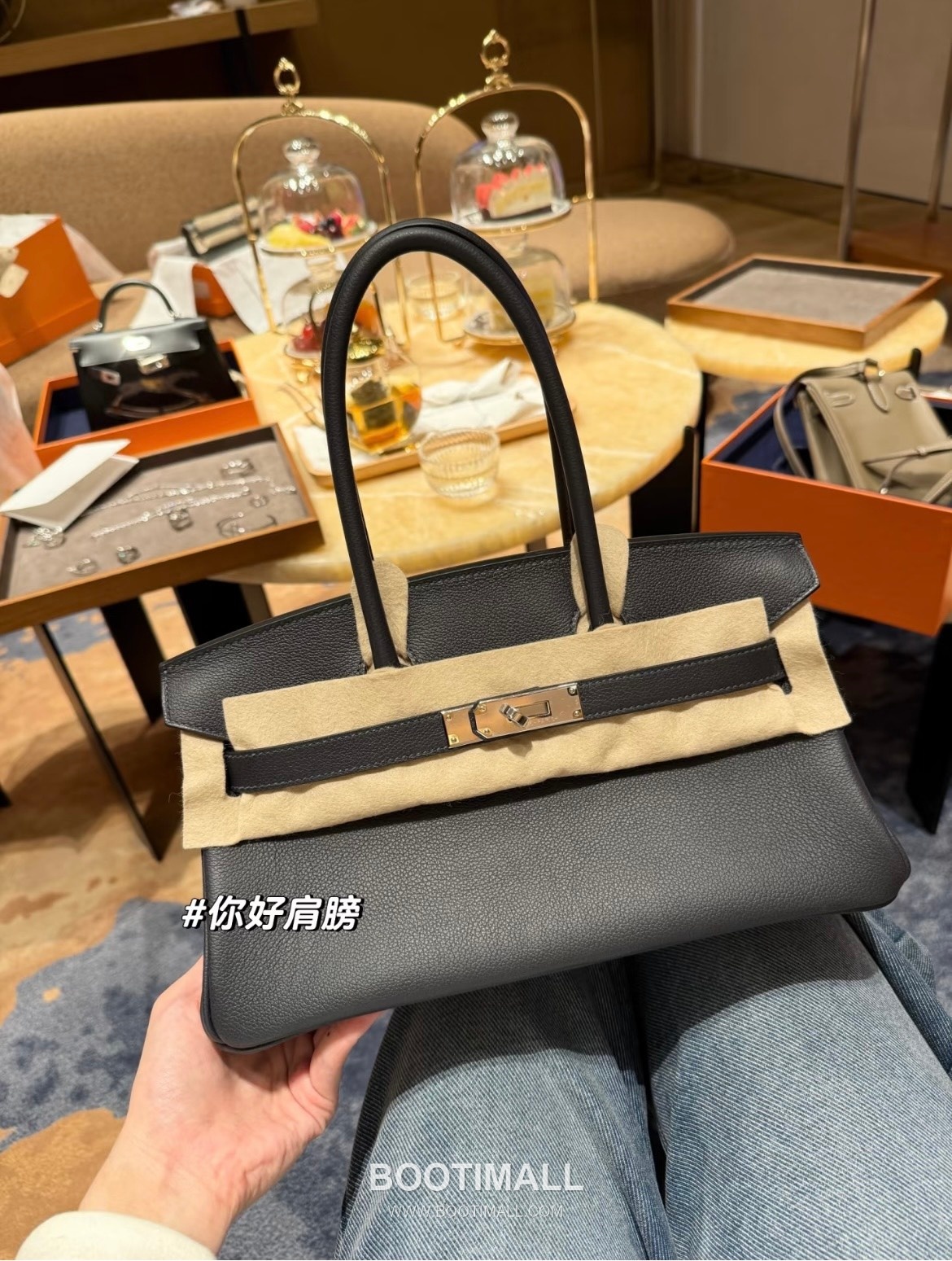 Hermes Birkin 25 Black Swift Leather Shoulder Bag 에르메스 버킨 25 블랙 스위프트 레더 숄더백 25cm 2