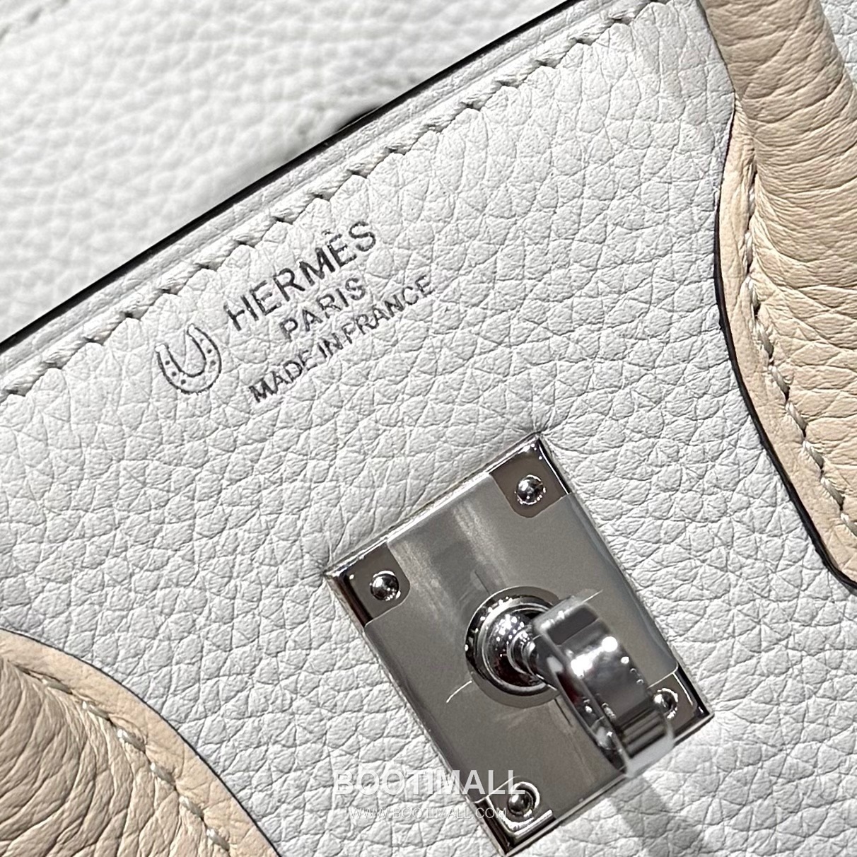 Hermes Birkin 25 Gris Platine Craie Togo Leather Tote Bag 에르메스 버킨 25 16105017 그리 플라틴 크레 토고 레더 토트백 25cm 8