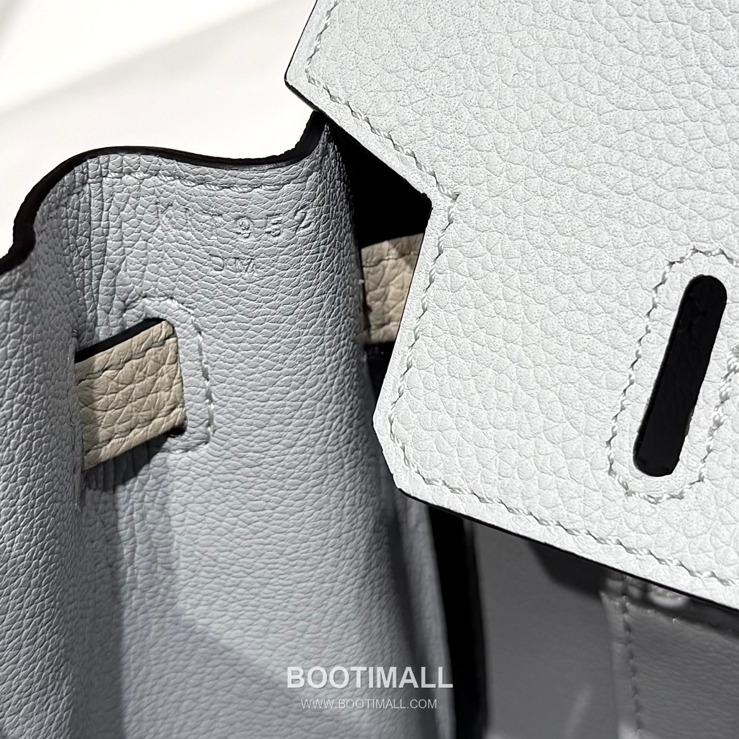 Hermes Birkin 25 Gris Platine Craie Togo Leather Tote Bag 에르메스 버킨 25 16105017 그리 플라틴 크레 토고 레더 토트백 25cm 10