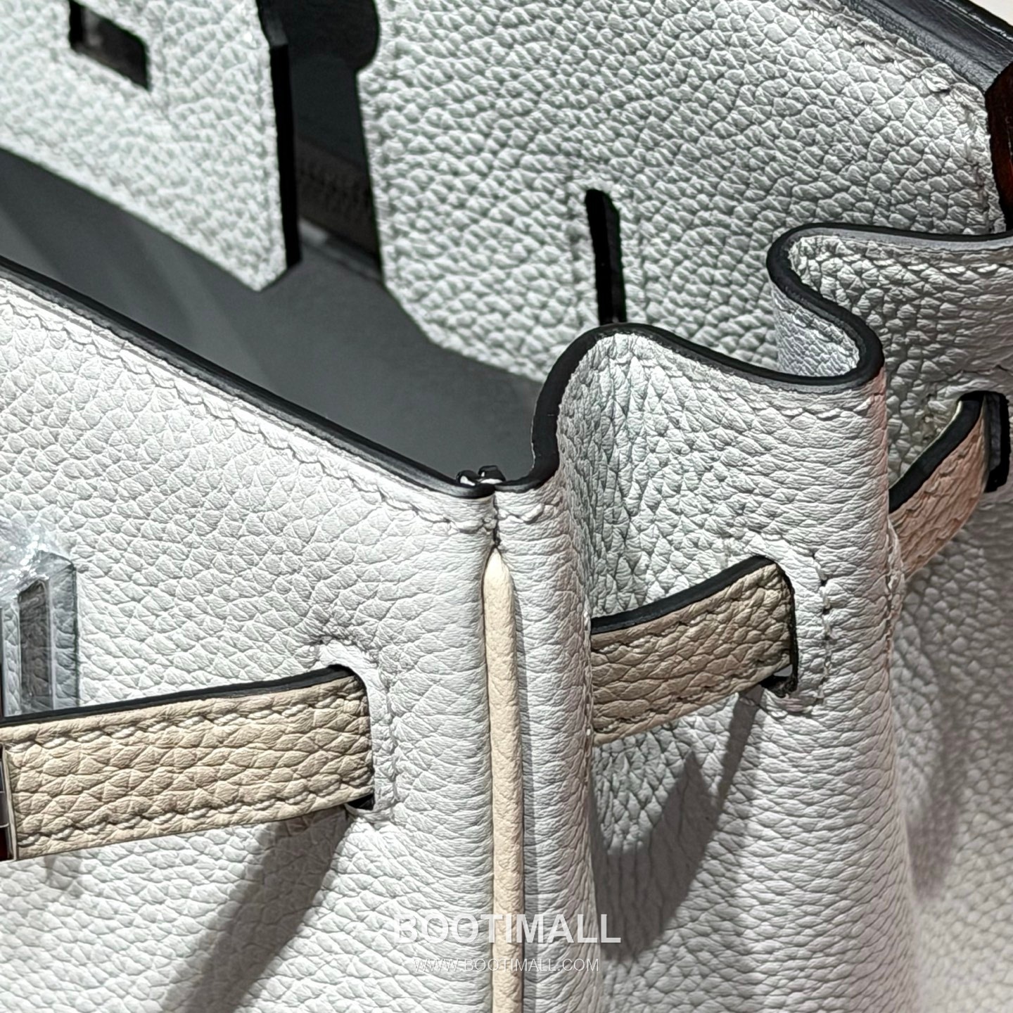 Hermes Birkin 25 Gris Platine Craie Togo Leather Tote Bag 에르메스 버킨 25 16105017 그리 플라틴 크레 토고 레더 토트백 25cm 11