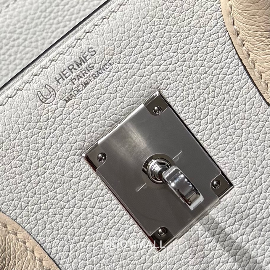 Hermes Birkin 30 Gris Platine Craie Togo Leather Handbag 에르메스 버킨 30 13110014 그리 플라티네 크레 토고 레더 핸드백 30cm 9