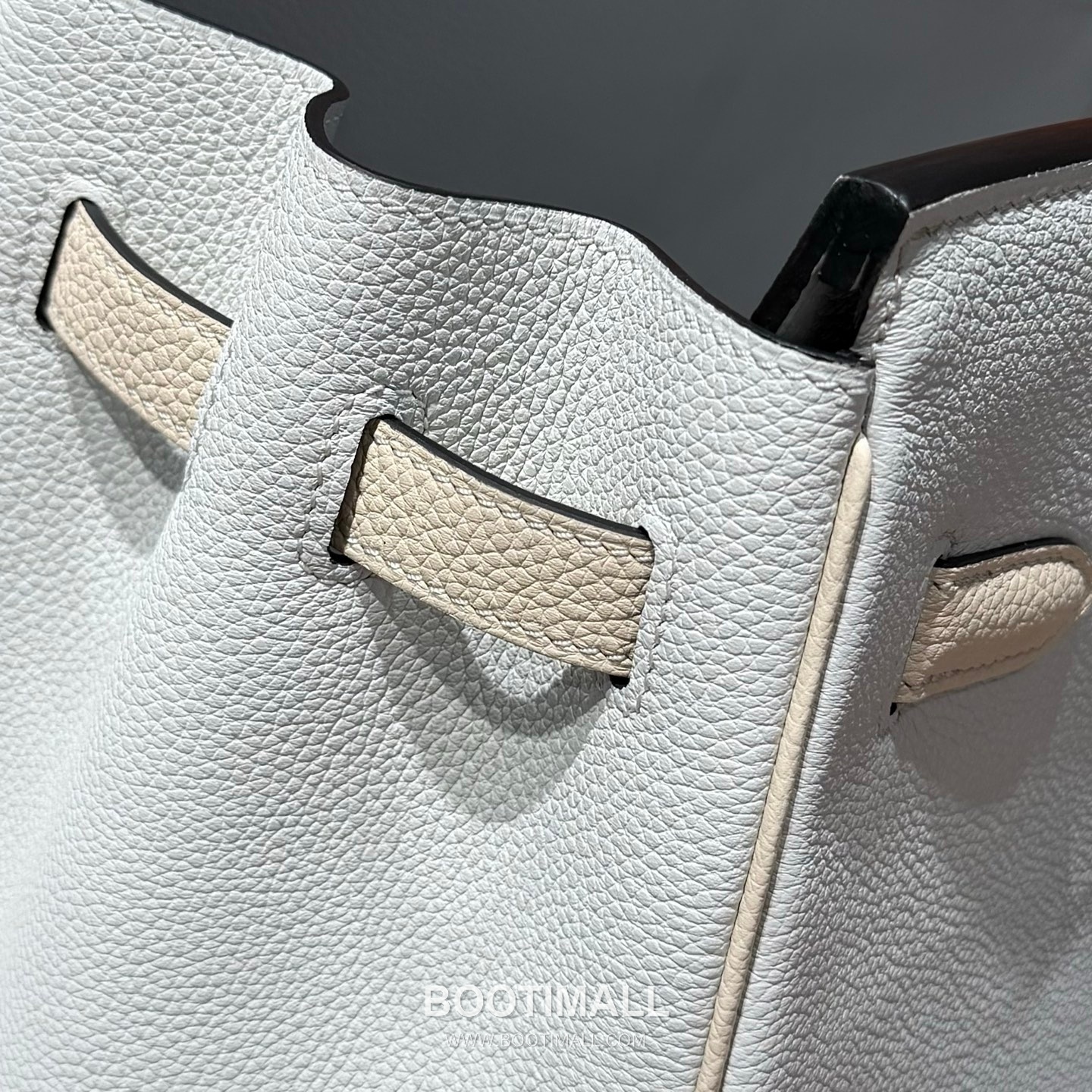 Hermes Birkin 35 Gris Platine Craie Togo Leather Handbag 에르메스 버킨 35 그리 플라틴 크레 토고 레더 핸드백 35cm 12