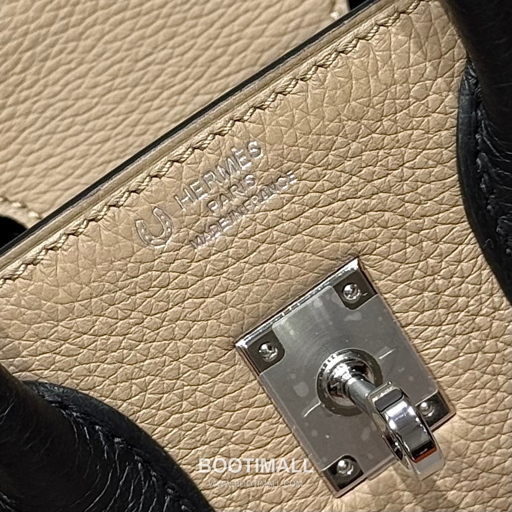 Hermes Birkin 25 Dove Gray Black Togo Leather Handbag 에르메스 버킨 25 161050017 도브 그레이 블랙 토고 레더 핸드백 25cm 8
