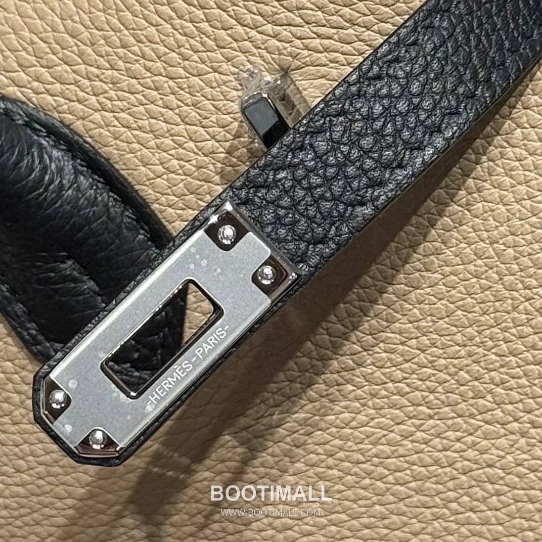 Hermes Birkin 25 Dove Gray Black Togo Leather Handbag 에르메스 버킨 25 161050017 도브 그레이 블랙 토고 레더 핸드백 25cm 9