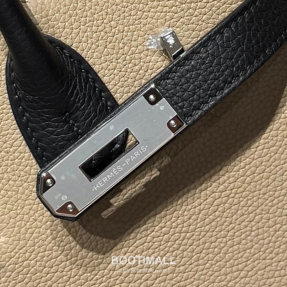 Hermes Birkin 30 Dove Gray Black Togo Leather Handbag 에르메스 버킨 30 11120013 도브 그레이 블랙 토고 레더 핸드백 30cm 9