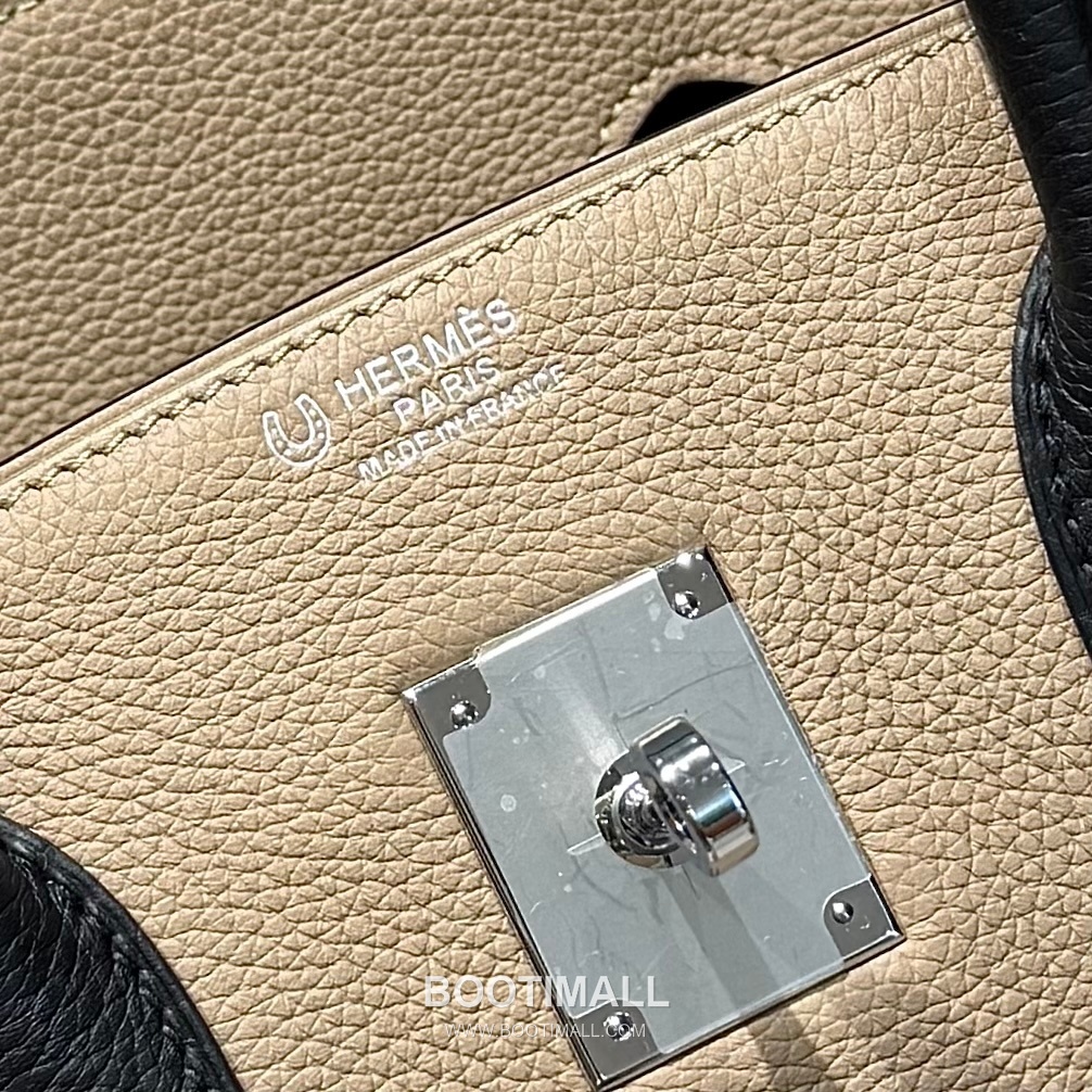 Hermes Birkin 35 Dove Gray Black Togo Leather Handbag 에르메스 버킨 35 13120014 도브 그레이 블랙 토고 레더 핸드백 35cm 11
