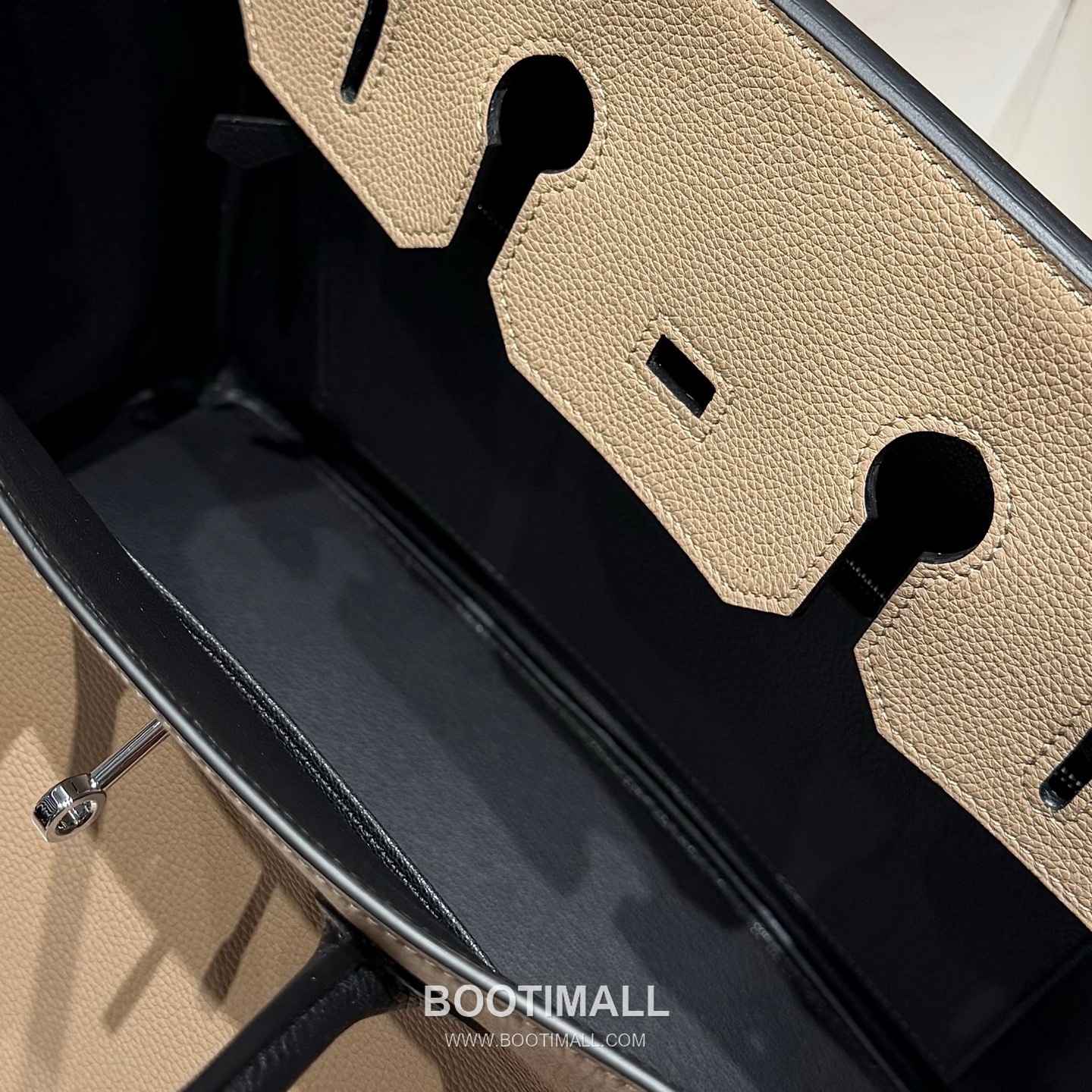 Hermes Birkin 35 Dove Gray Black Togo Leather Handbag 에르메스 버킨 35 13120014 도브 그레이 블랙 토고 레더 핸드백 35cm 16