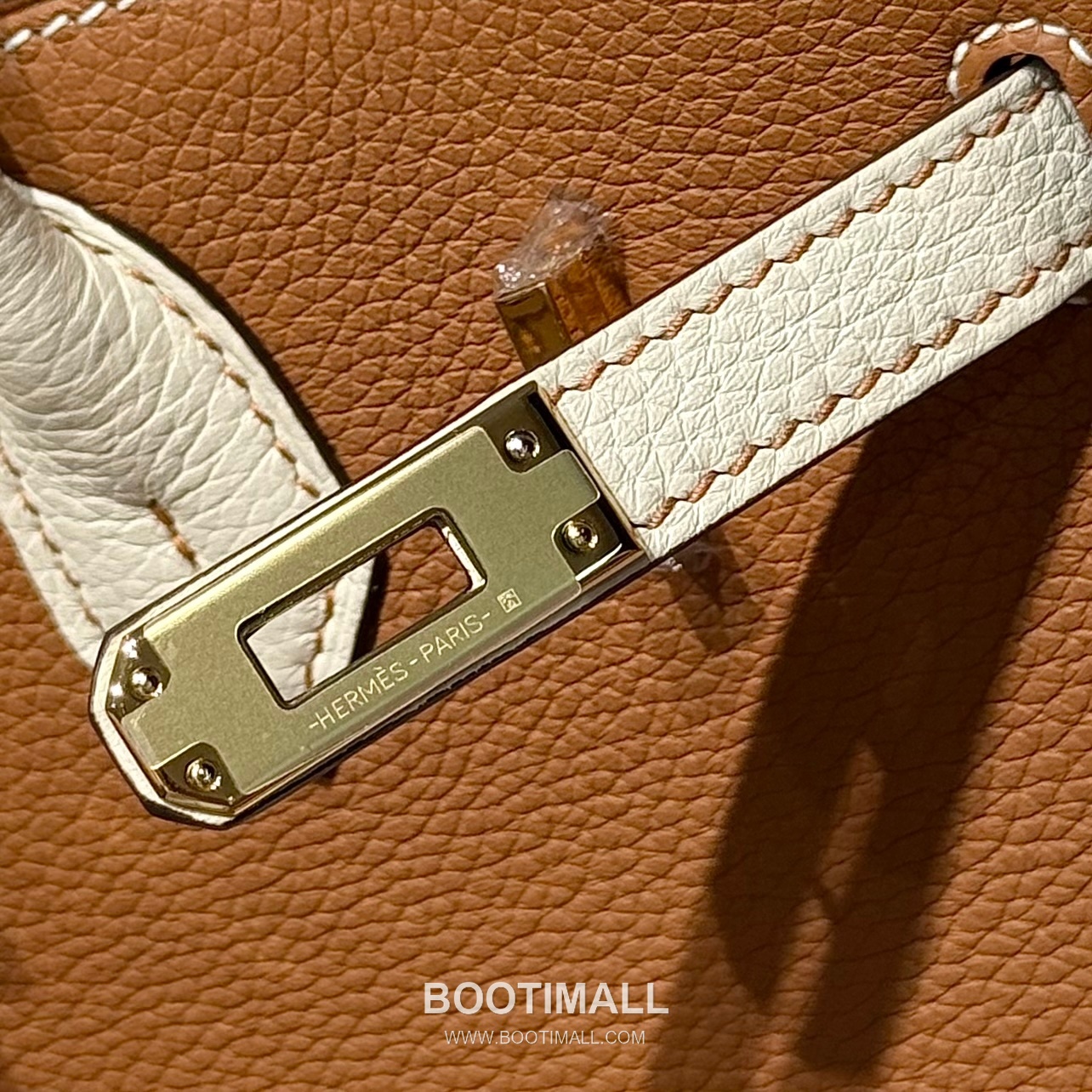 Hermes Birkin 25 Gold Craie Togo Leather Tote Bag 에르메스 버킨 25 골드 크레 토고 레더 토트백 25cm 10