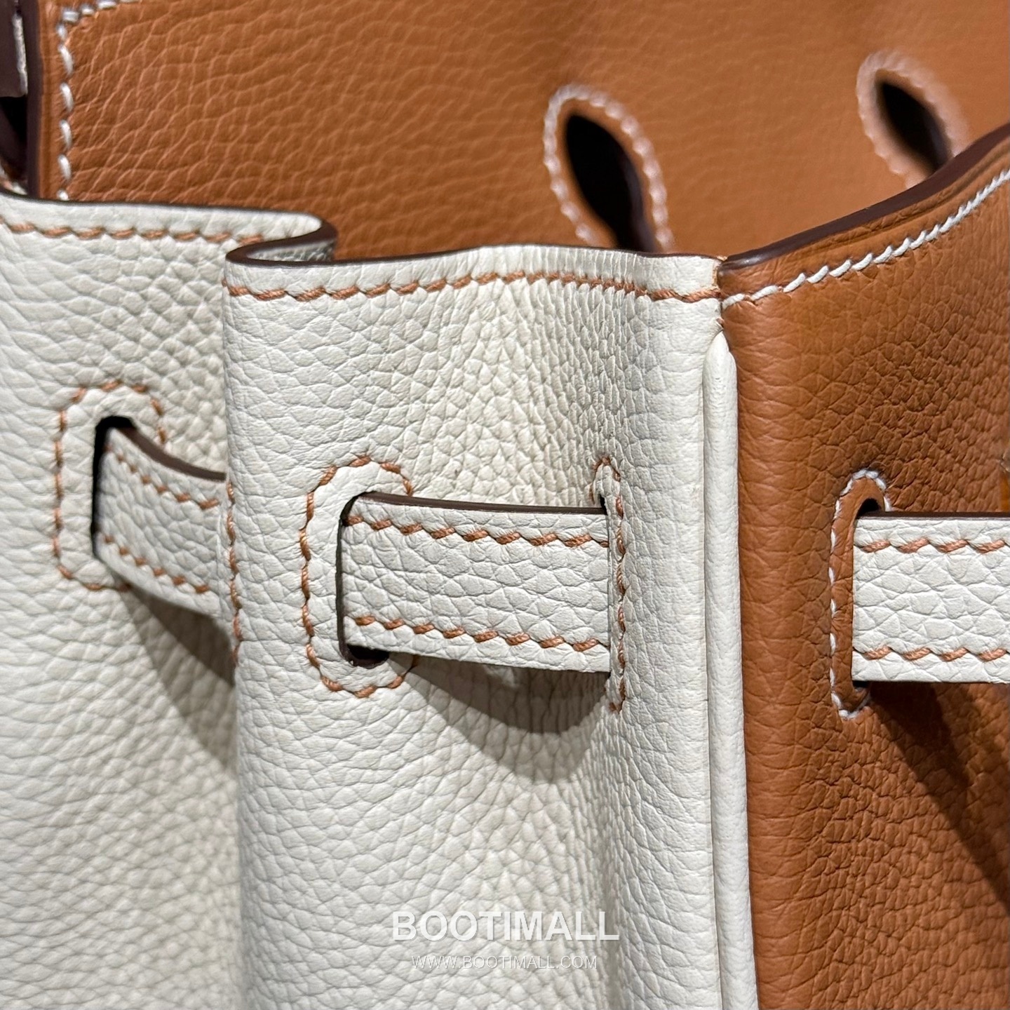 Hermes Birkin 25 Gold Craie Togo Leather Tote Bag 에르메스 버킨 25 골드 크레 토고 레더 토트백 25cm 12